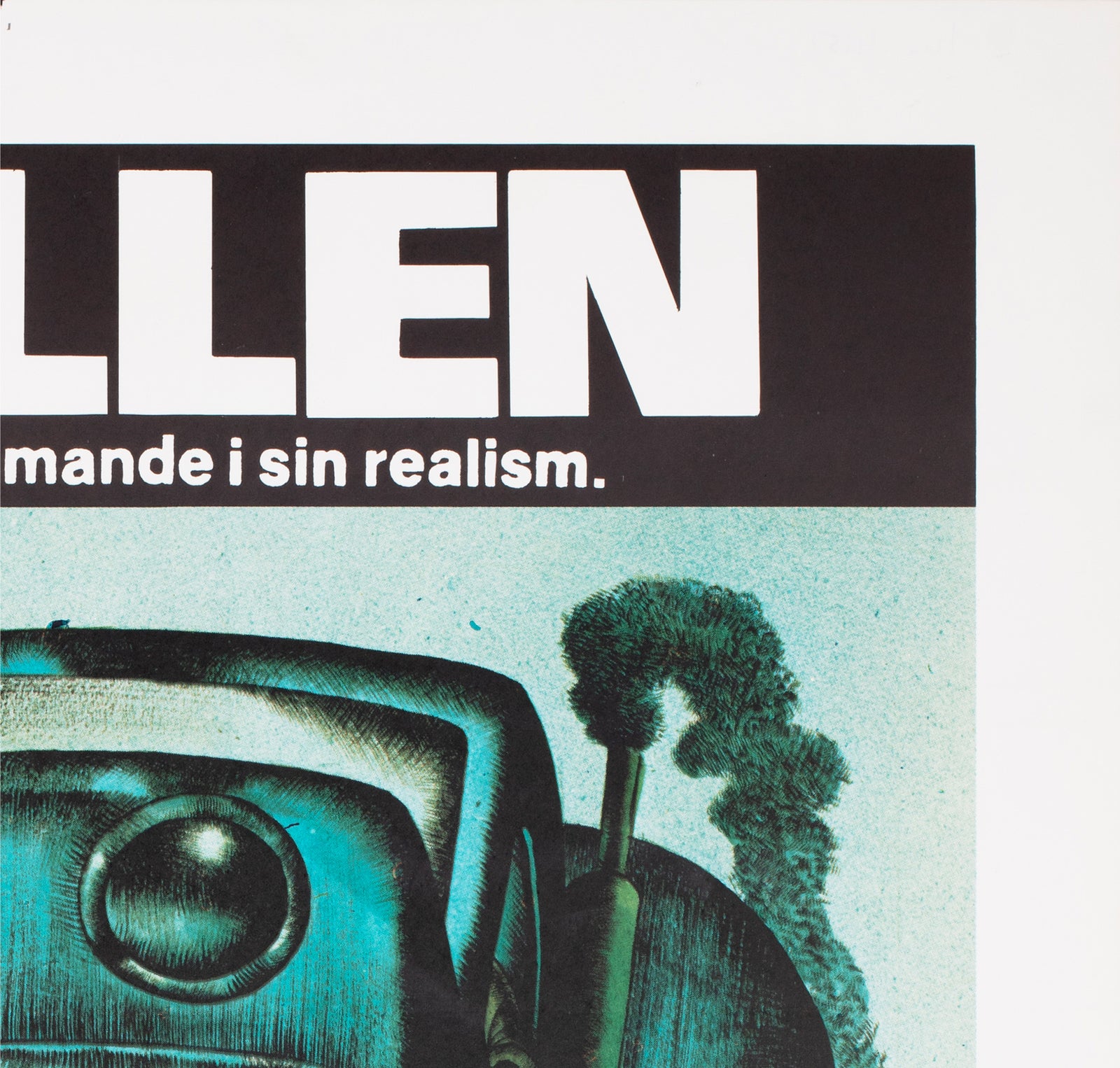 Duel 1973 Swedish Film Poster Hans Arnold - detail