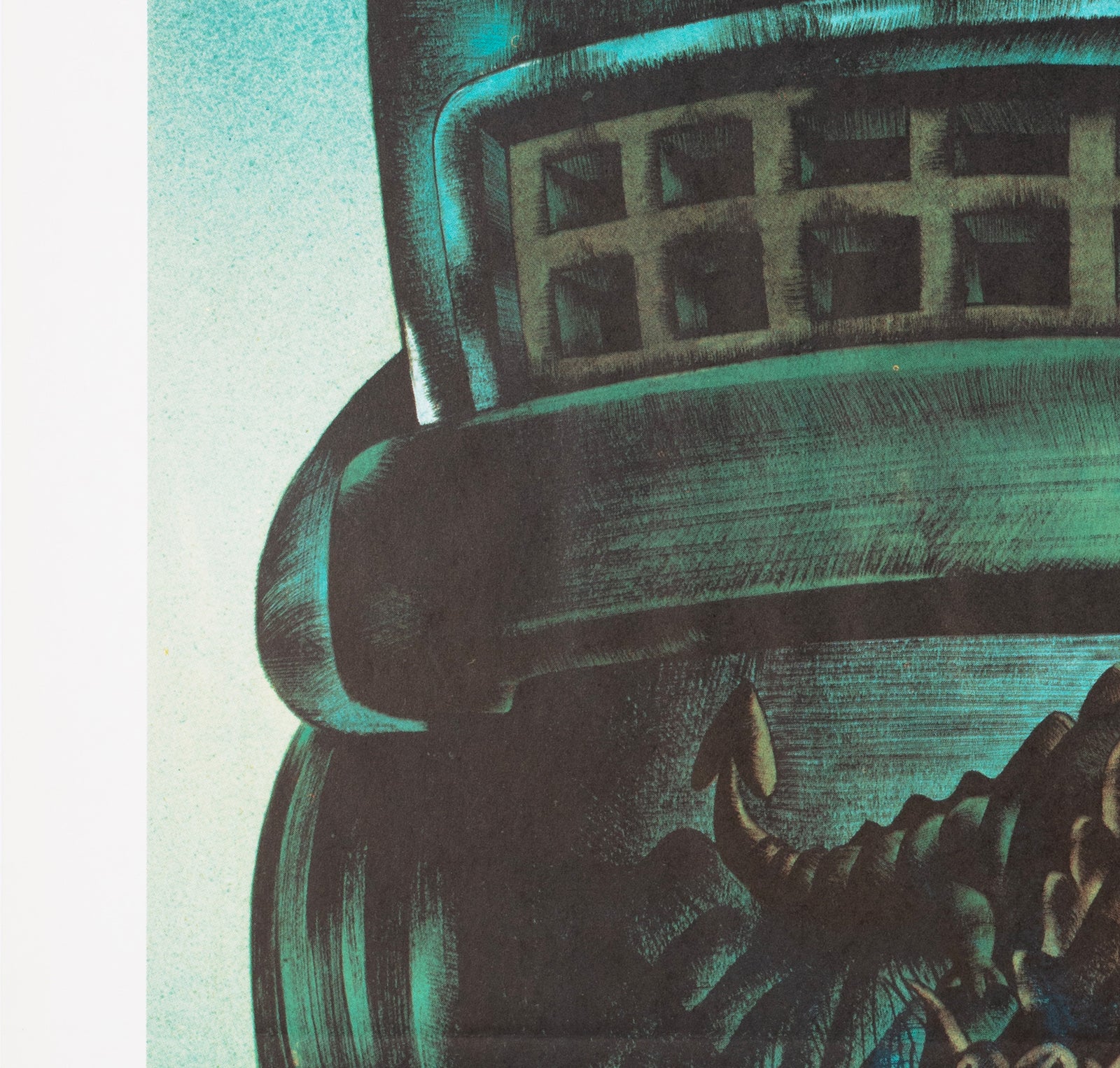 Duel 1973 Swedish Film Poster Hans Arnold - detail