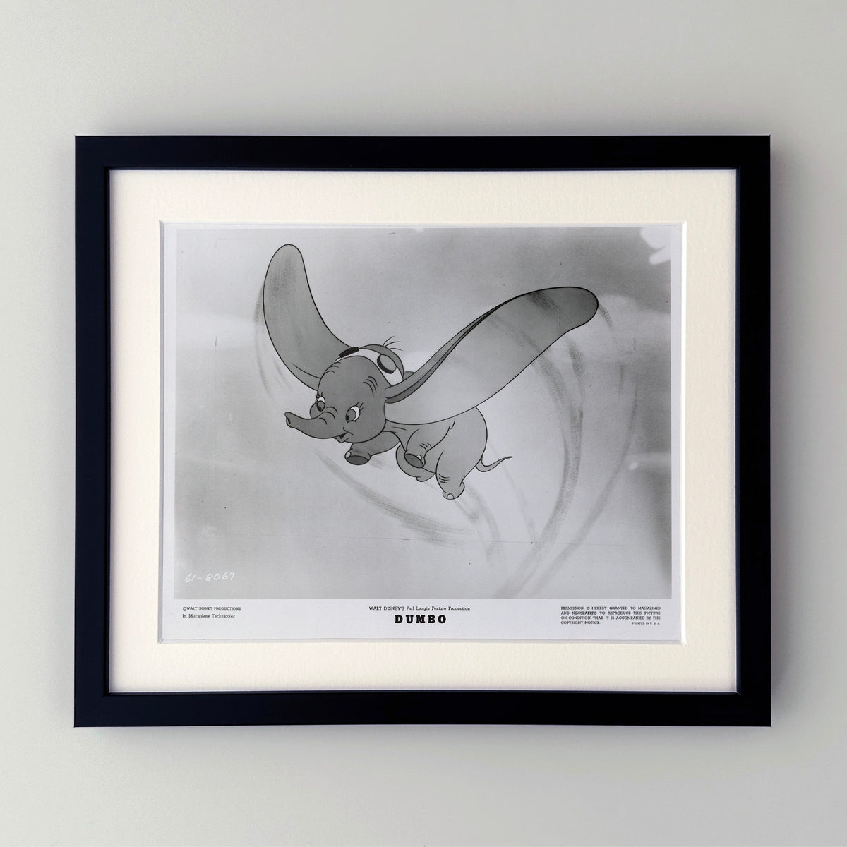 Dumbo 1941 Film Movie Press Publicity Still Framed