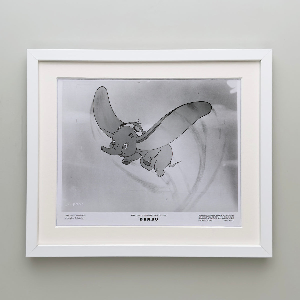 Dumbo 1941 Film Movie Press Publicity Still Framed