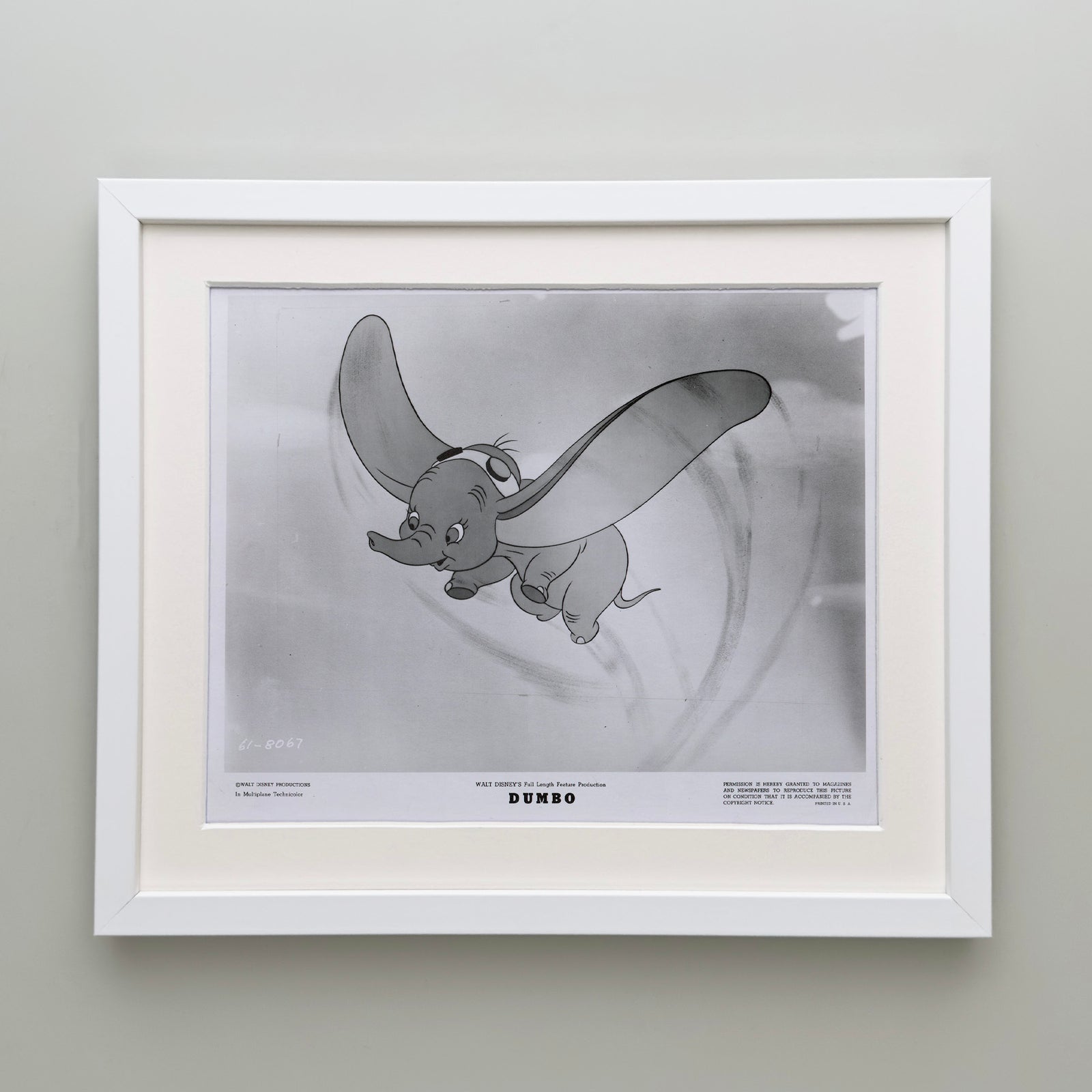 Dumbo 1941 Film Movie Press Publicity Still Framed
