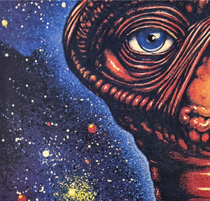 ET 1984 Polish B1 Film Poster Jakub Erol - detail