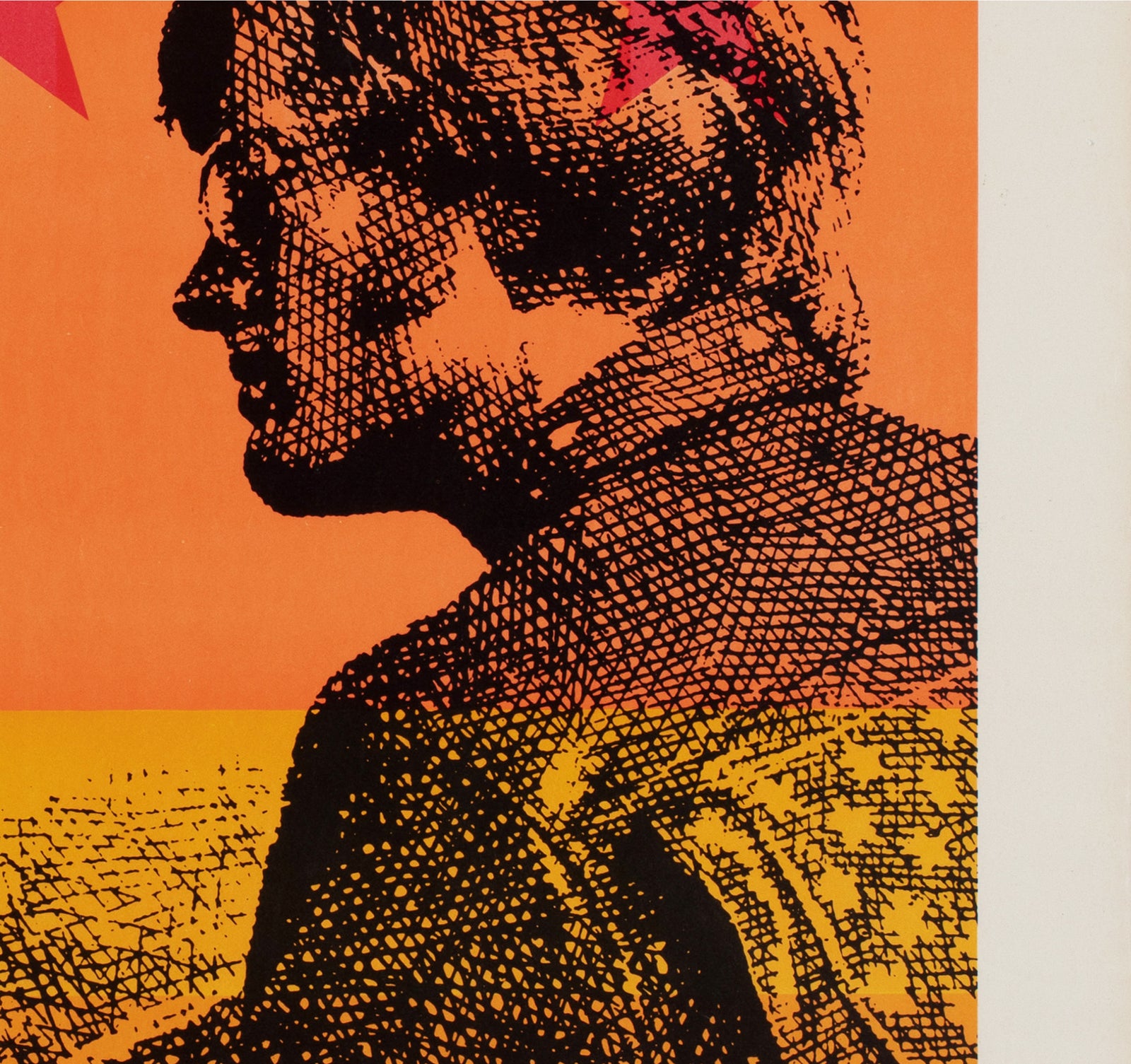 Easy Rider 1969 Japanese B2 Orange Style Film Movie Poster - detail