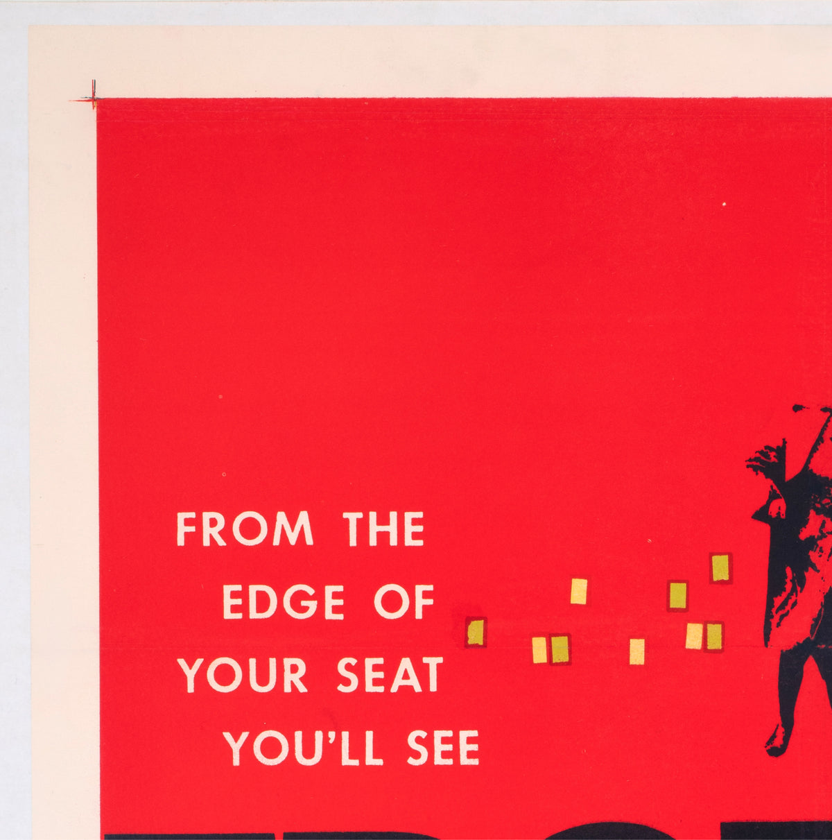 Edge of the City 1957 US 1 Sheet Film Poster Saul Bass - detail