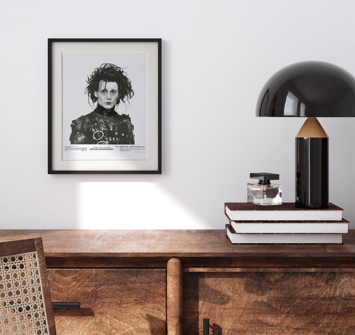 Edward Scissorhands (1990) Johnny Depp Tim Burton Publicity Film Movie Still - Framed