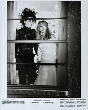 Edward Scissorhands (1990) Johnny Depp Winona Ryder Publicity Film Movie Still - Framed