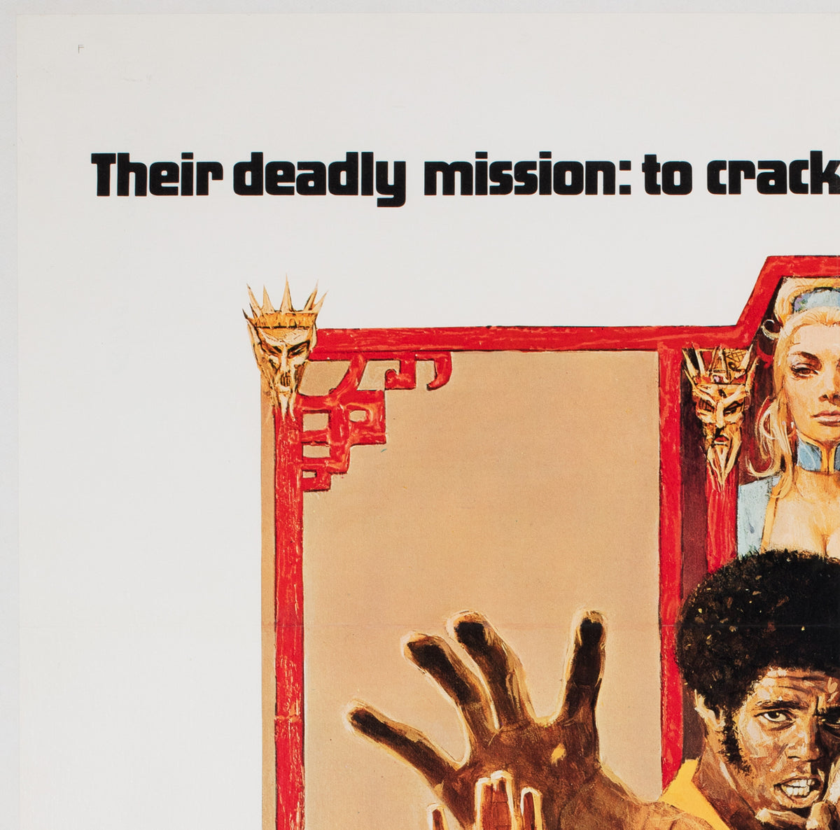 Enter the Dragon 1973 US 1 Sheet Film Movie Poster, Bob Peak - detail