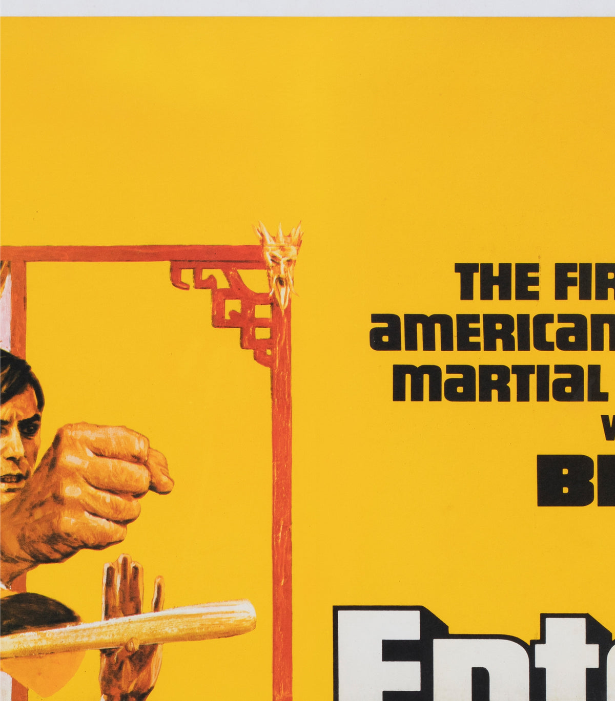 Enter the Dragon 1974 UK Quad Film Poster, Bruce Lee