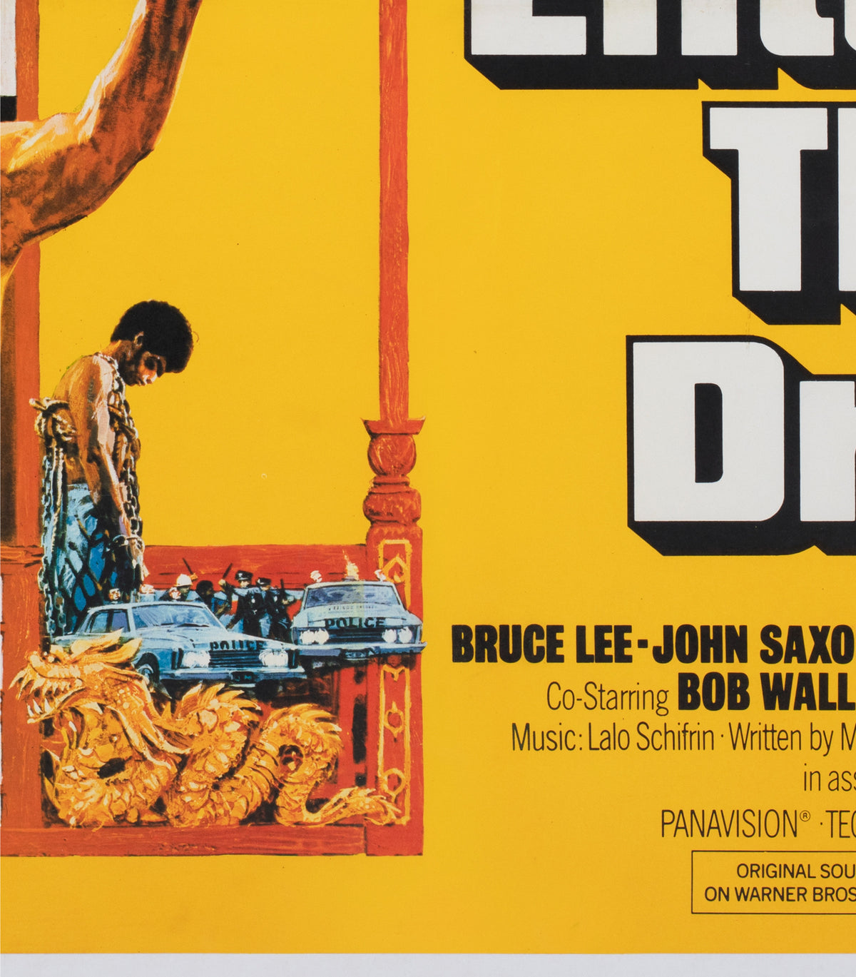 Enter the Dragon 1974 UK Quad Film Poster, Bruce Lee