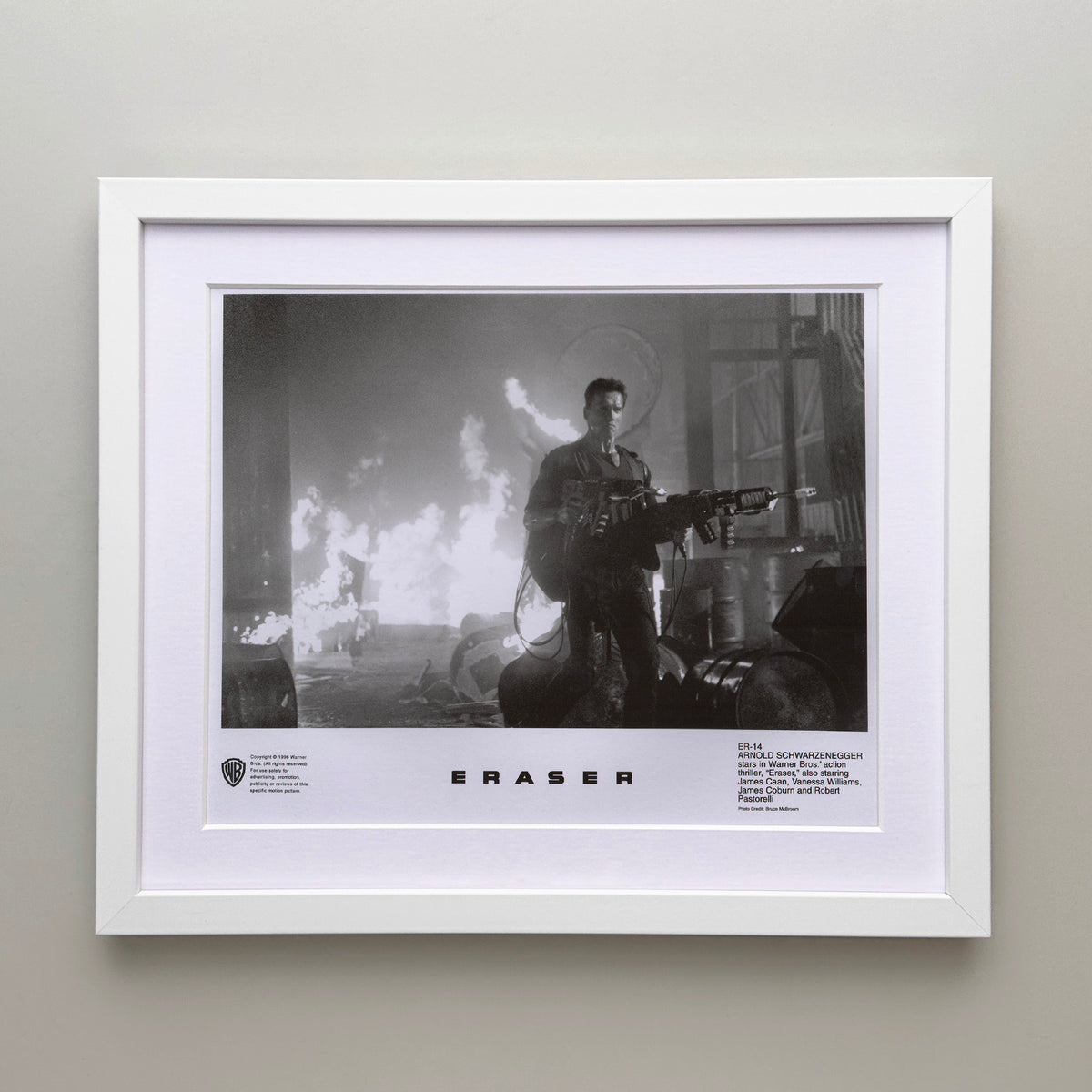 Eraser 1996 Film Movie Press Publicity Still Framed