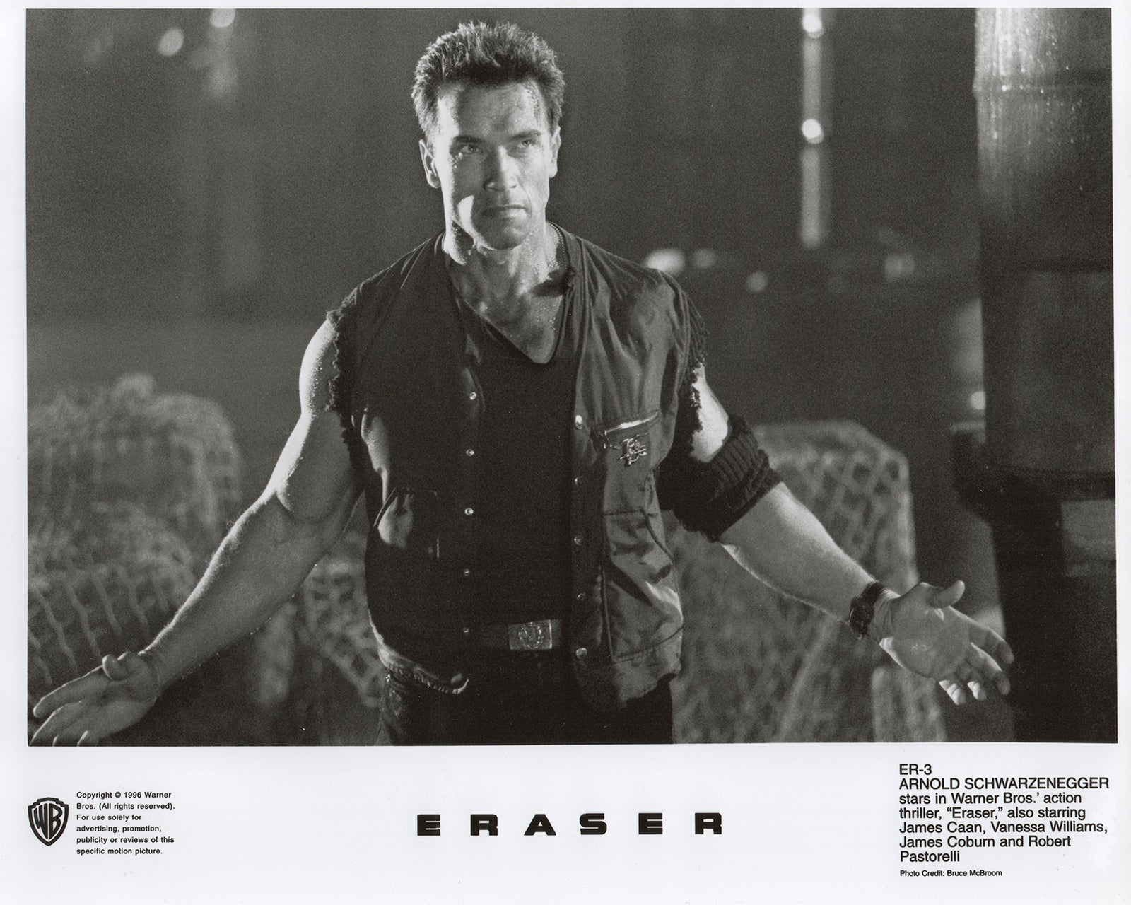 Eraser 1996 Film Movie Press Publicity Still Framed