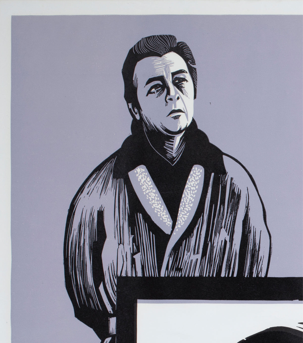 everything for sale 1969 uk quad academy cinema film movie poster peter strausfeld - detail