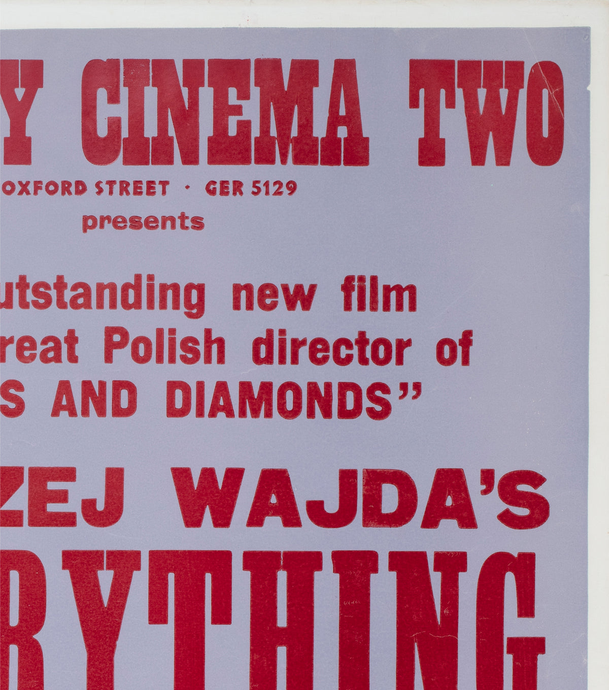 everything for sale 1969 uk quad academy cinema film movie poster peter strausfeld - detail
