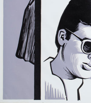 everything for sale 1969 uk quad academy cinema film movie poster peter strausfeld - detail