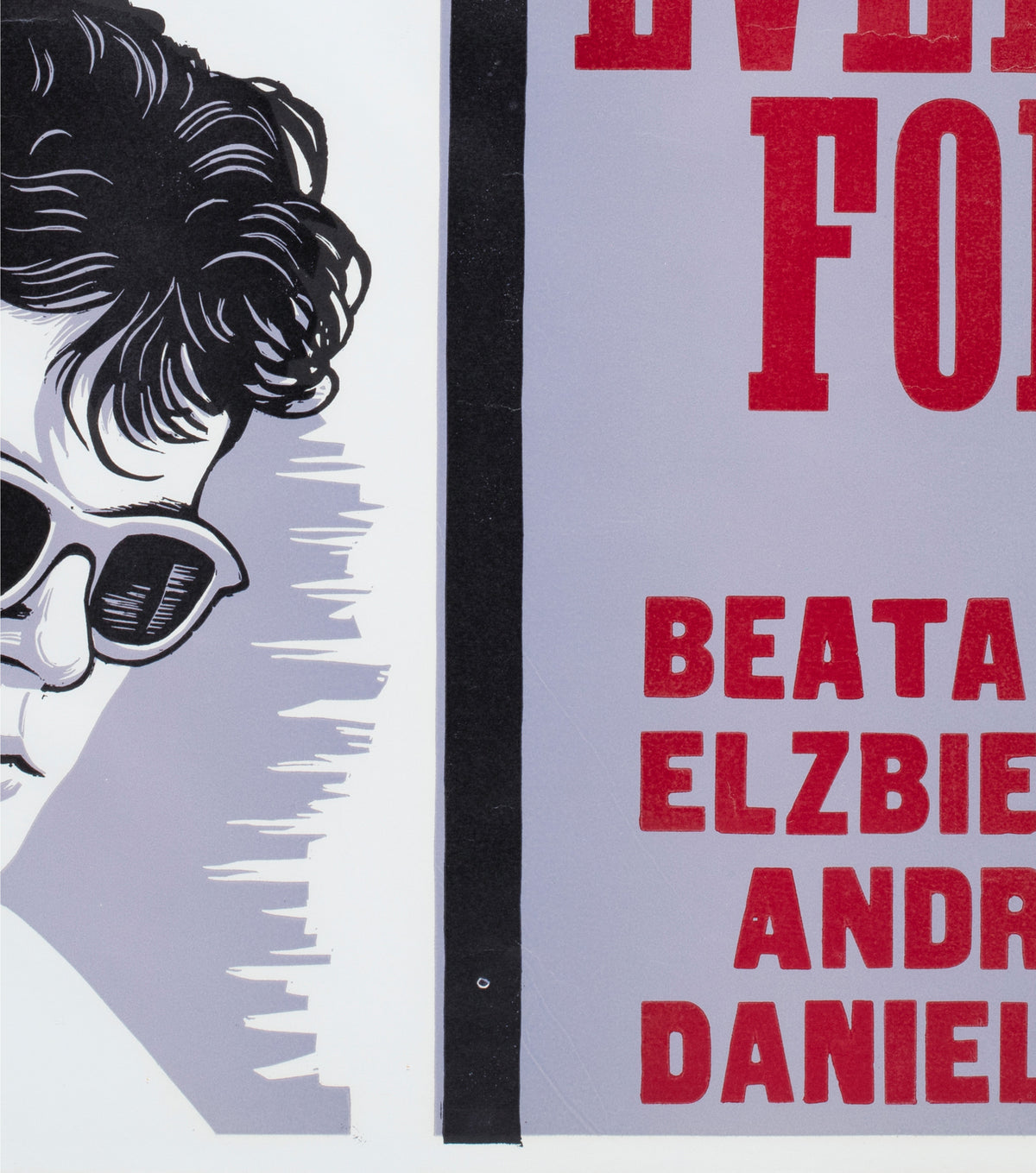 everything for sale 1969 uk quad academy cinema film movie poster peter strausfeld - detail