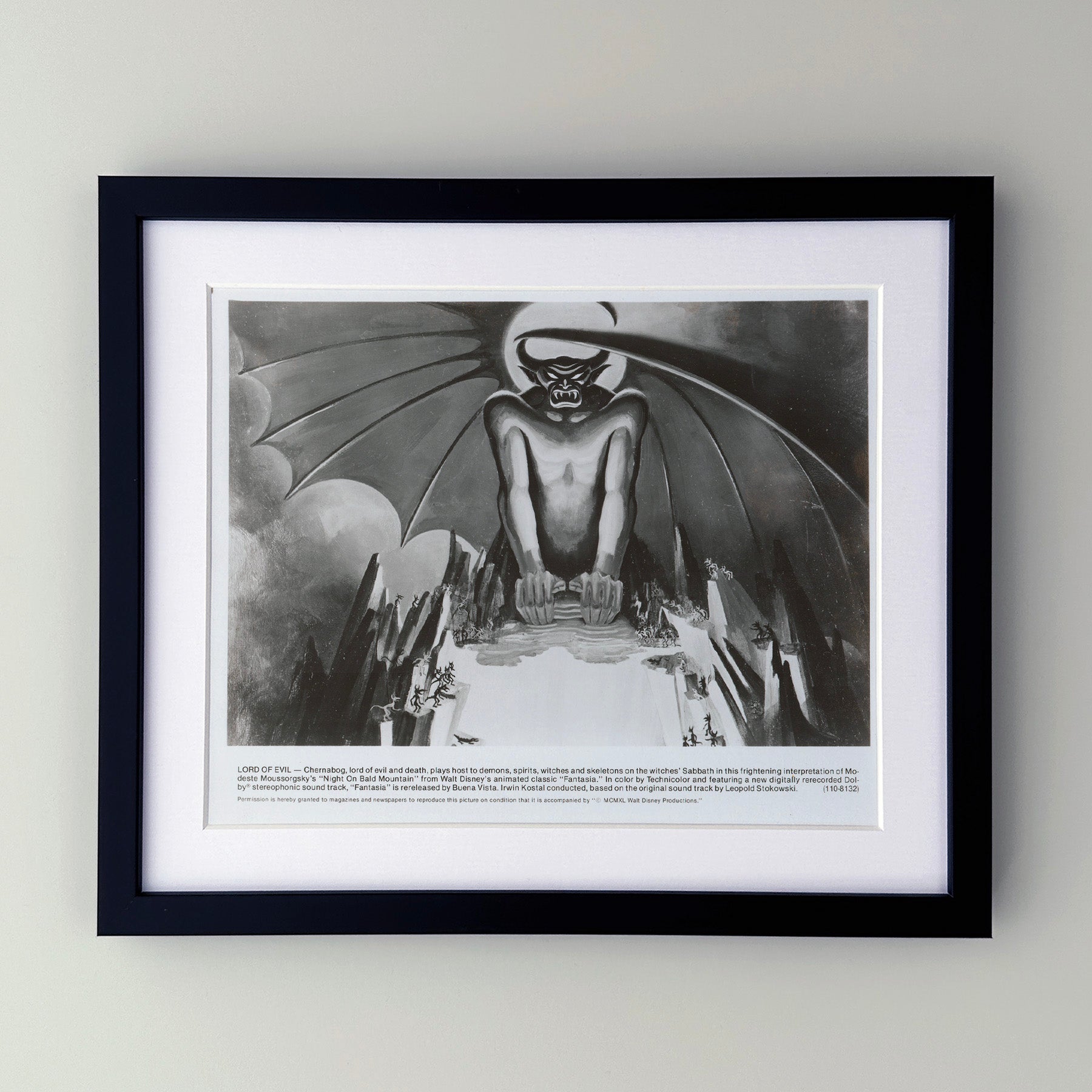 Fantasia 1940 Film Movie Press Publicity Still Framed