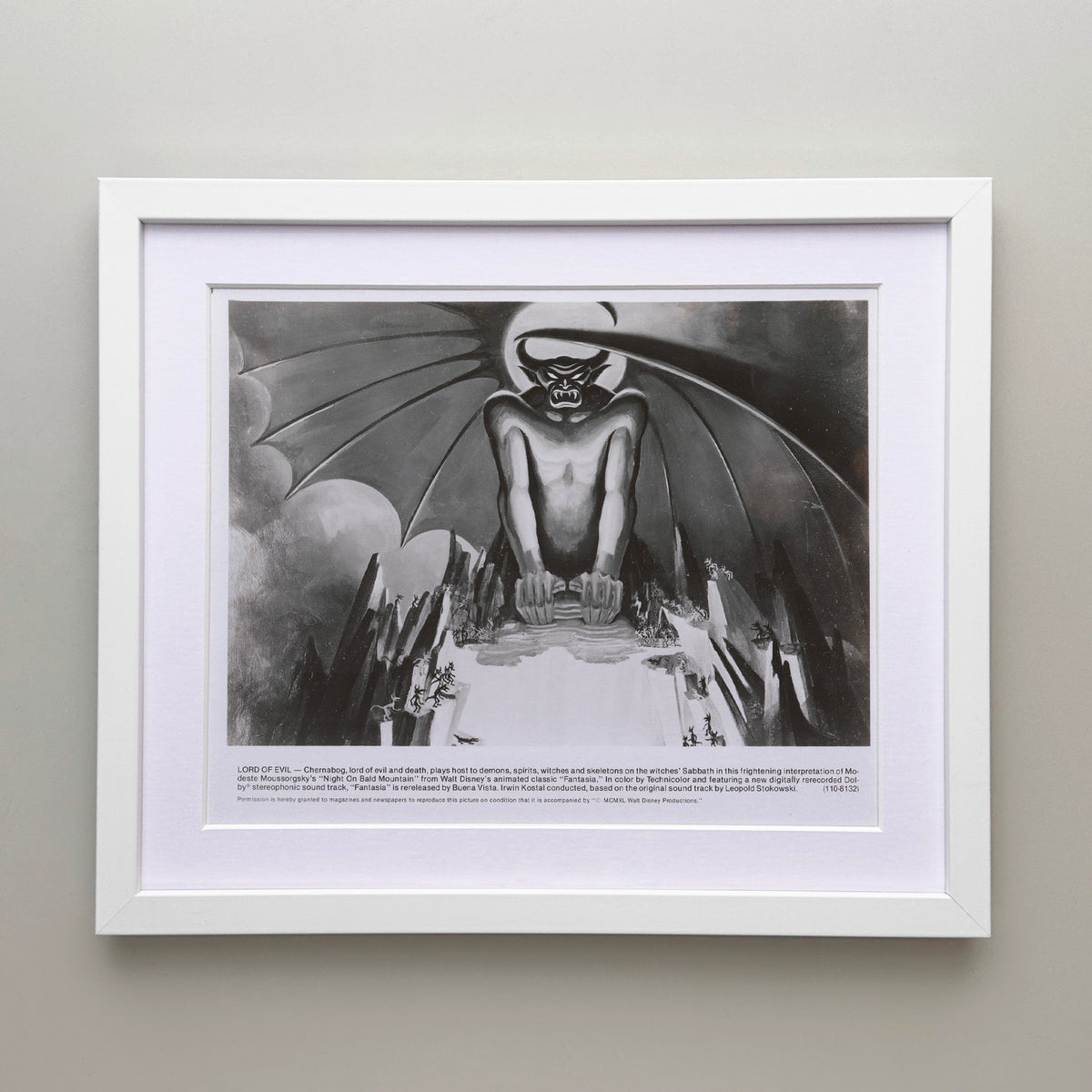 Fantasia 1940 Film Movie Press Publicity Still Framed