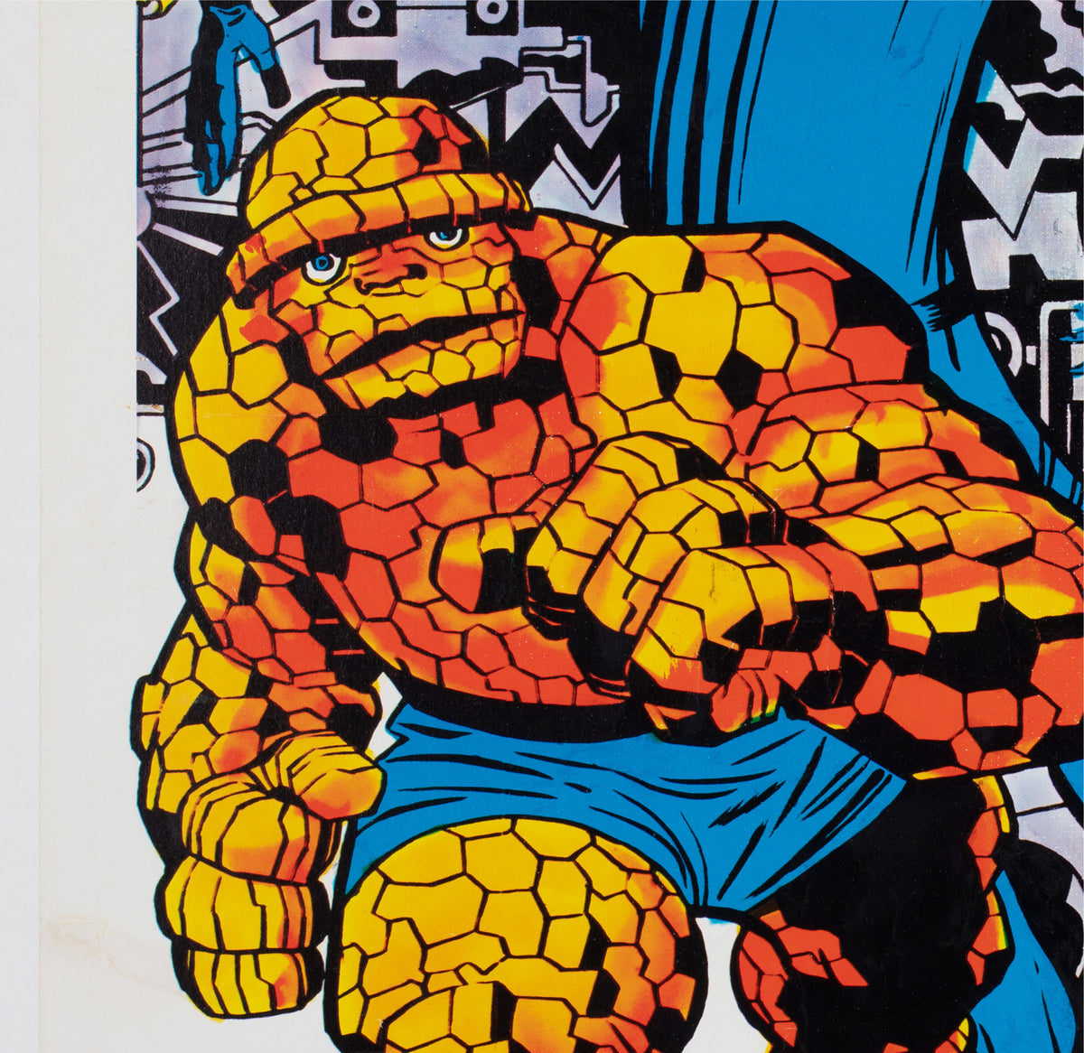 Fantastic Four 1970 Marvel Poster, Jack Kirby - detail