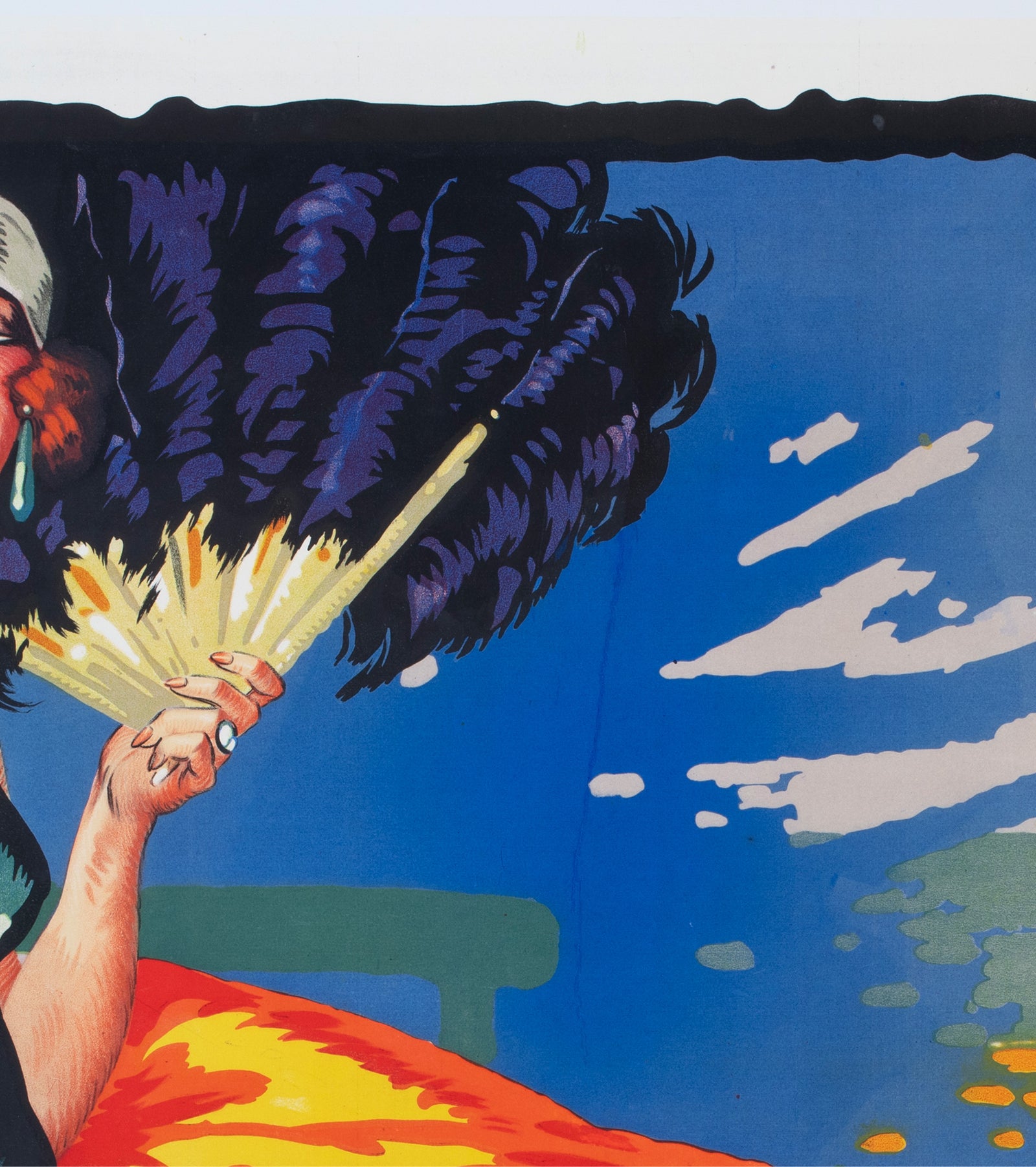 Fap Anis 1935 French Alcohol Advertising Poster Delval - detail