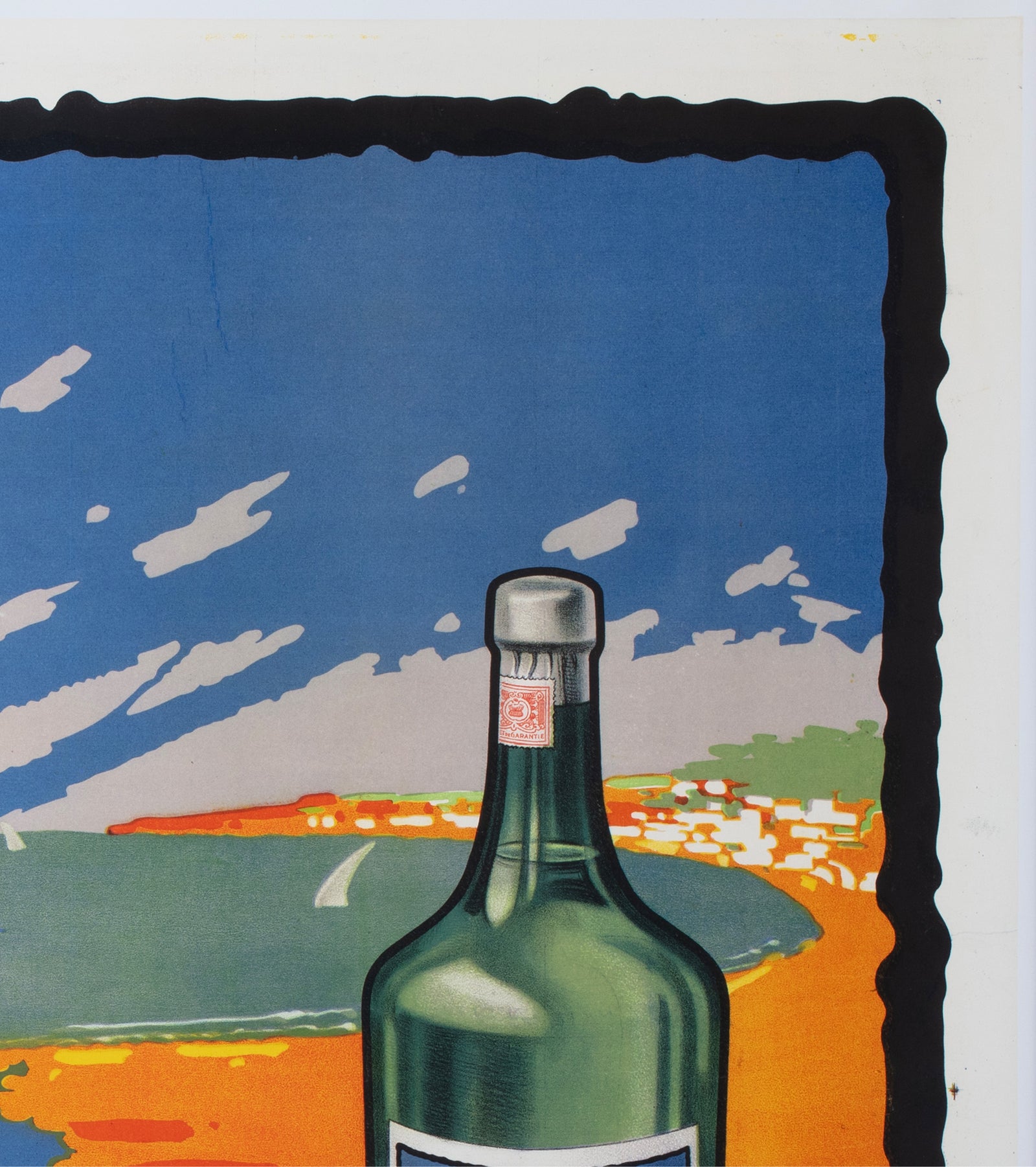 Fap Anis 1935 French Alcohol Advertising Poster Delval - detail