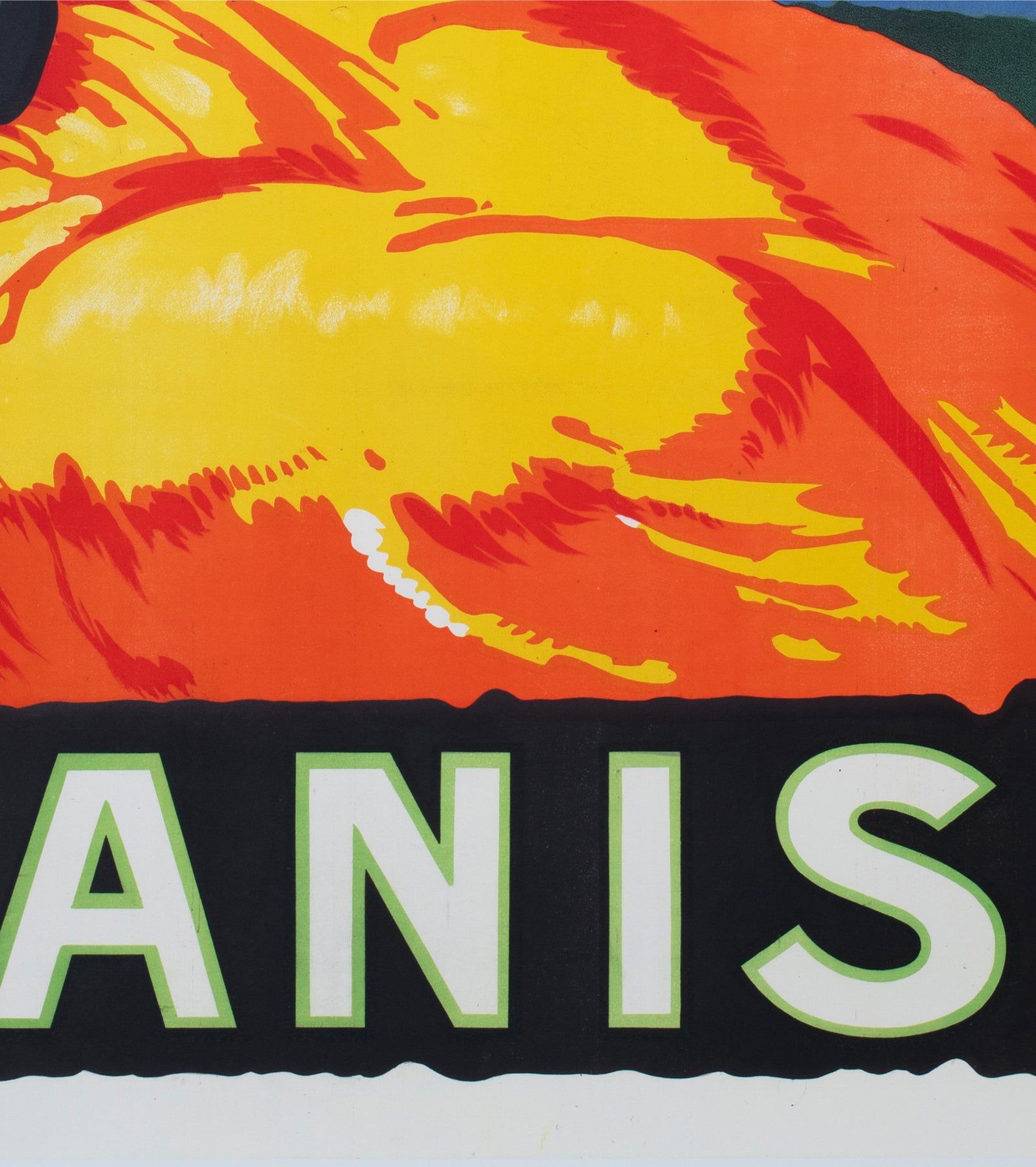 Fap Anis 1935 French Alcohol Advertising Poster Delval - detail
