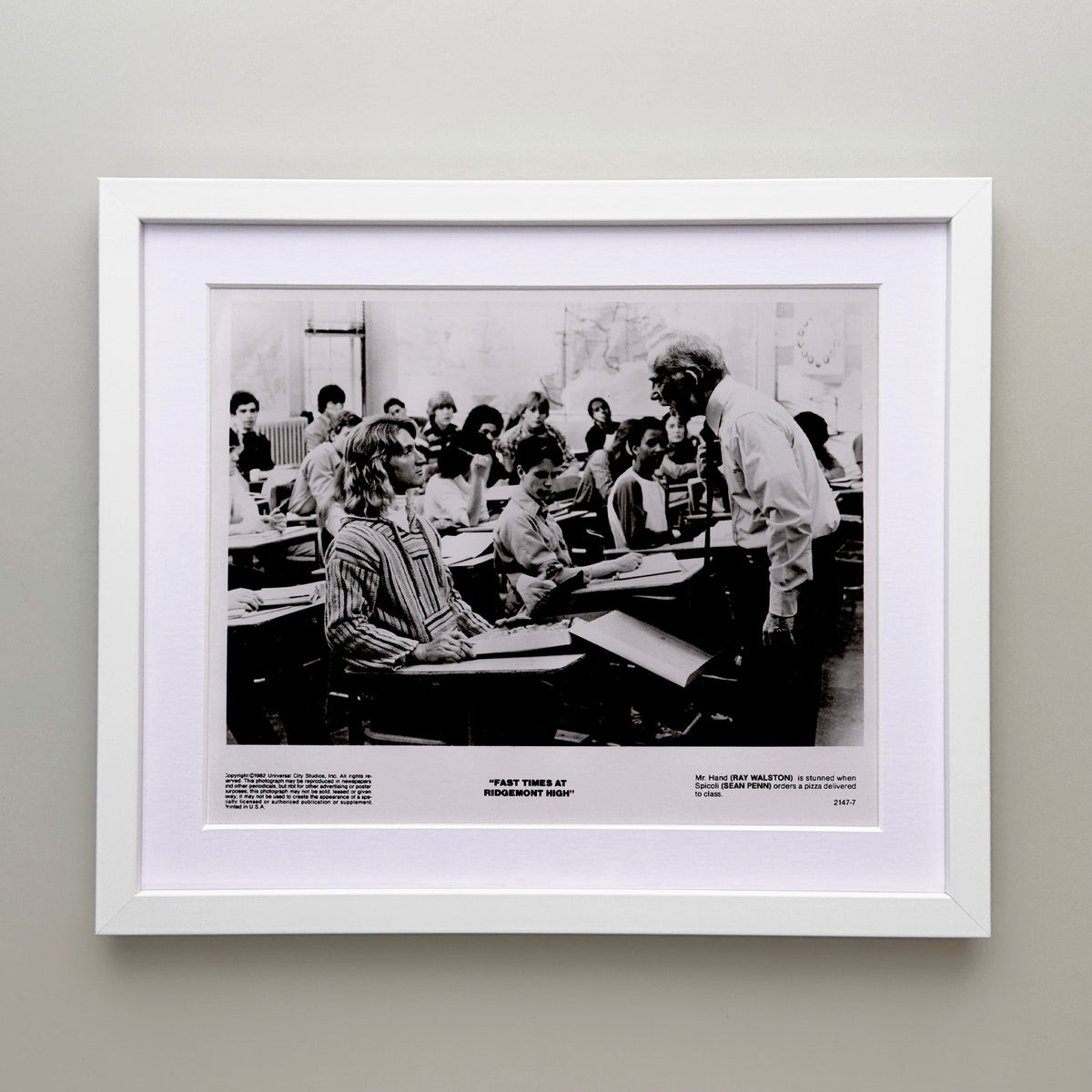 Fast Times at Ridgemont High 1982 Film Movie Press Publicity Still Framed
