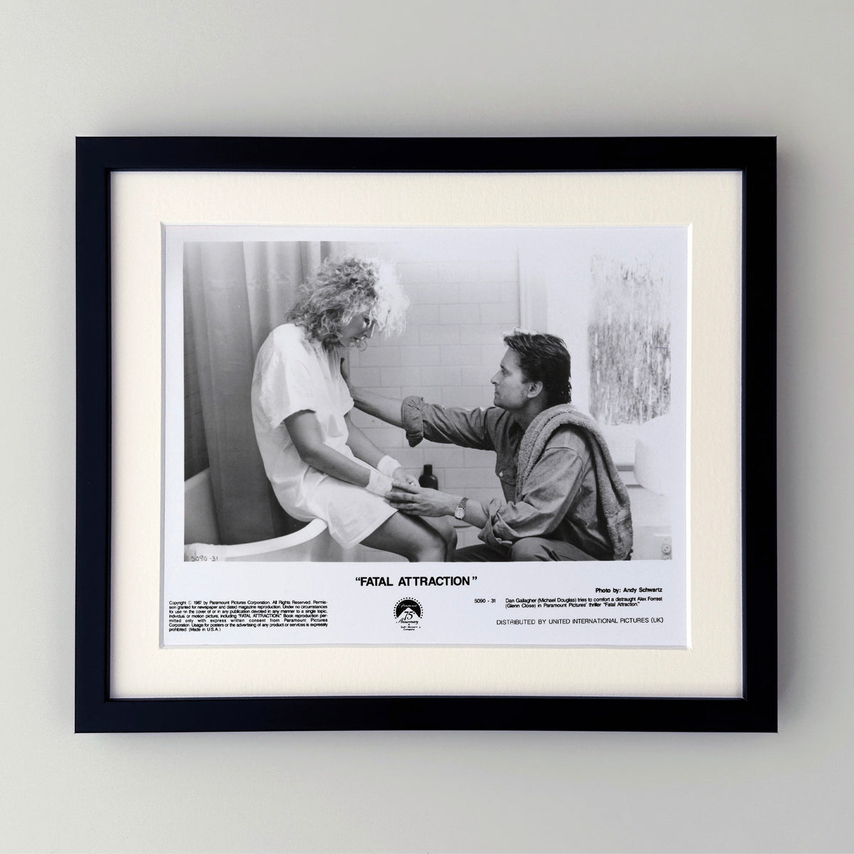 Fatal Attraction 1987 Publicity Film Movie Press Still Framed