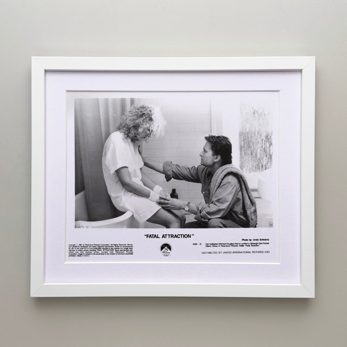 Fatal Attraction 1987 Publicity Film Movie Press Still Framed
