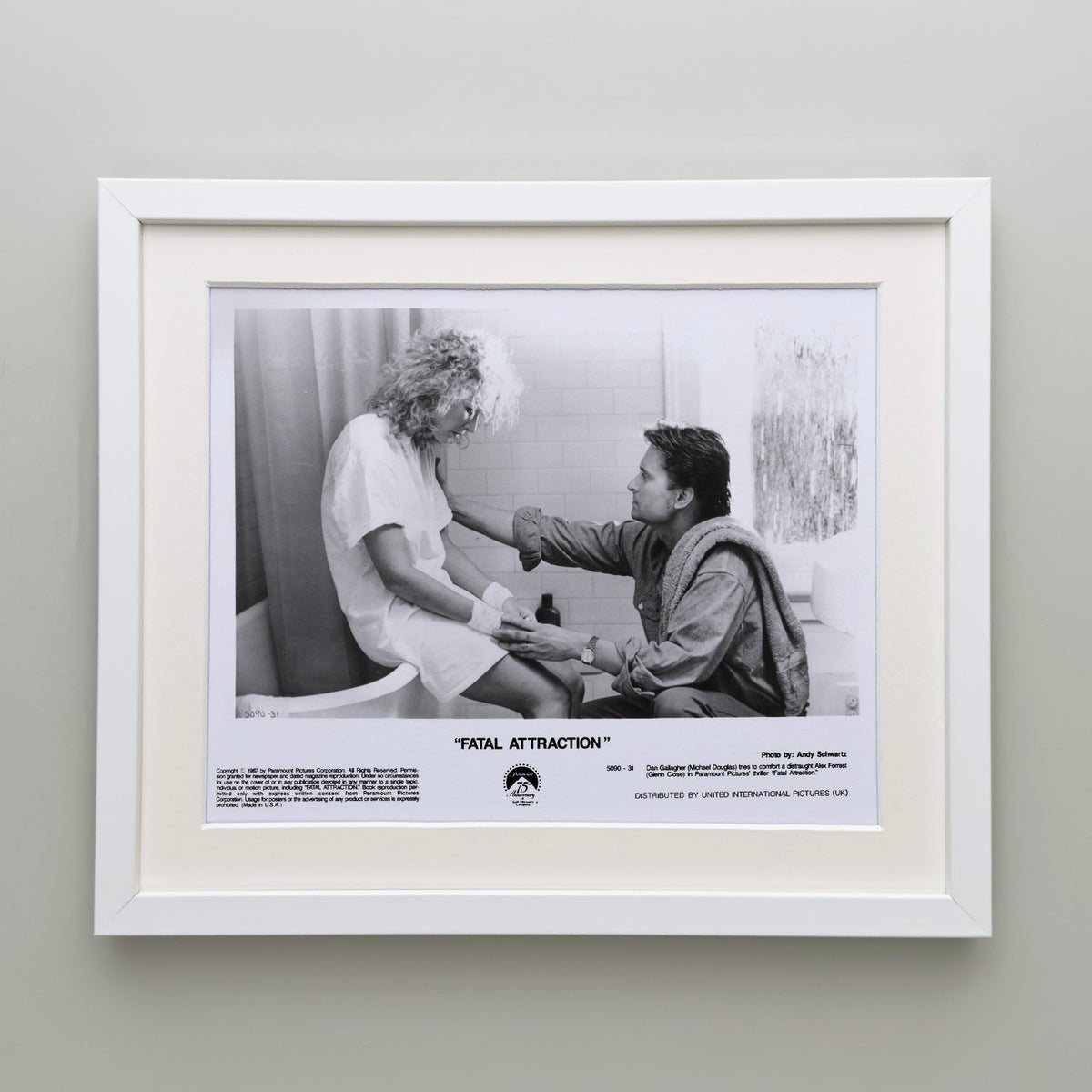 Fatal Attraction 1987 Publicity Film Movie Press Still Framed