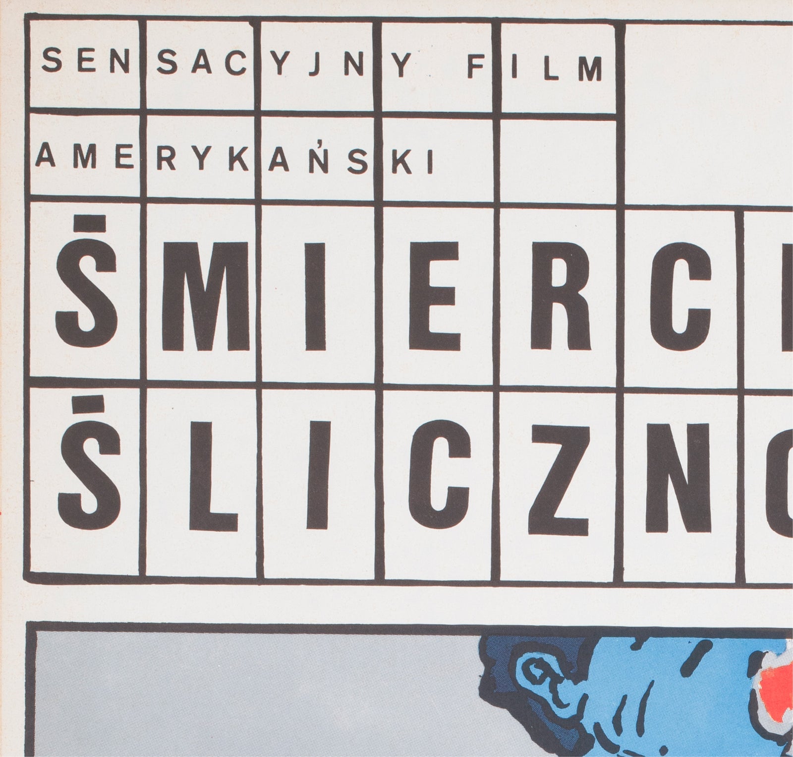 Fatal Beauty Polish Film Movie Poster, Grzegorz Marszalek - detail