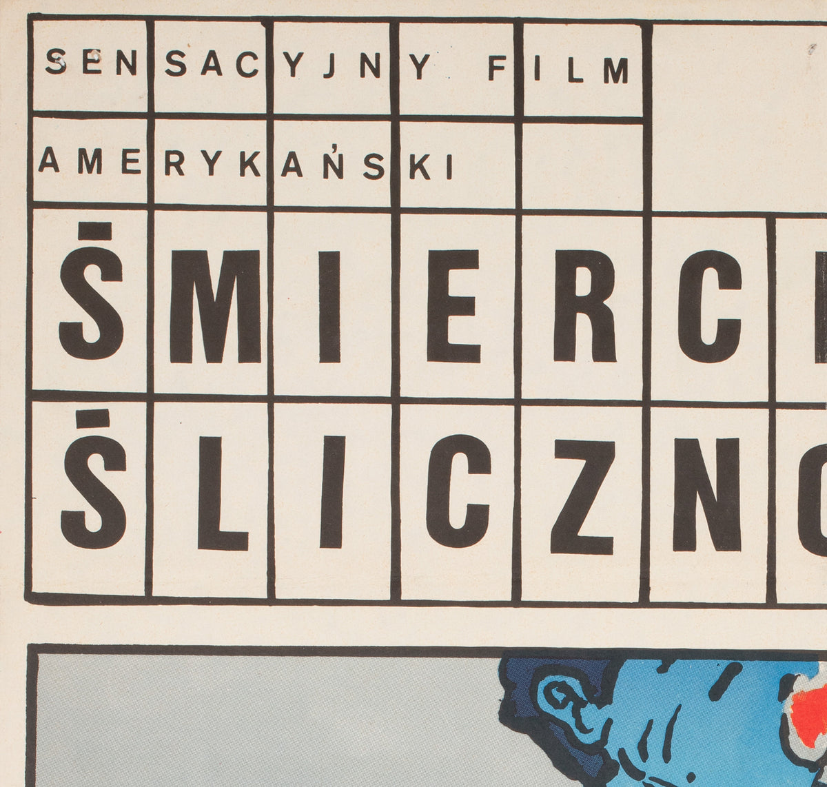 Fatal Beauty Polish Film Movie Poster, Grzegorz Marszalek - detail