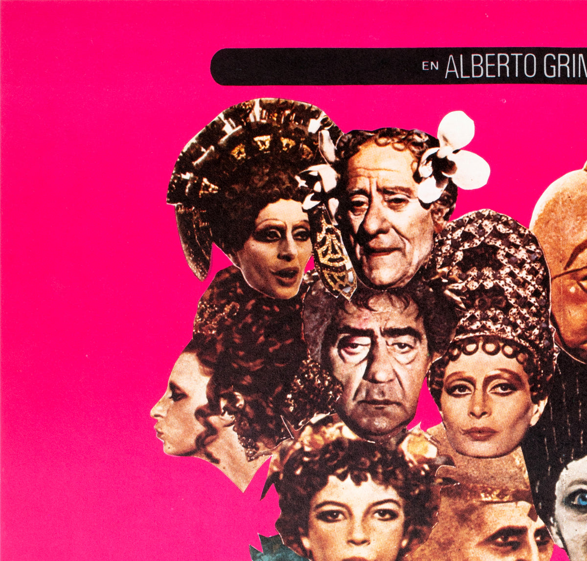 Fellini Satyricon 1969 Swedish Film Poster - detail