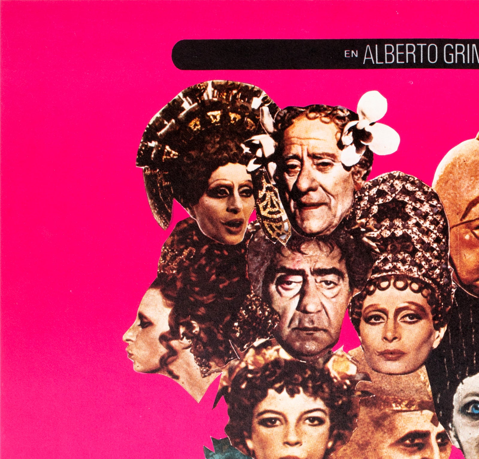 Fellini Satyricon 1969 Swedish Film Poster - detail