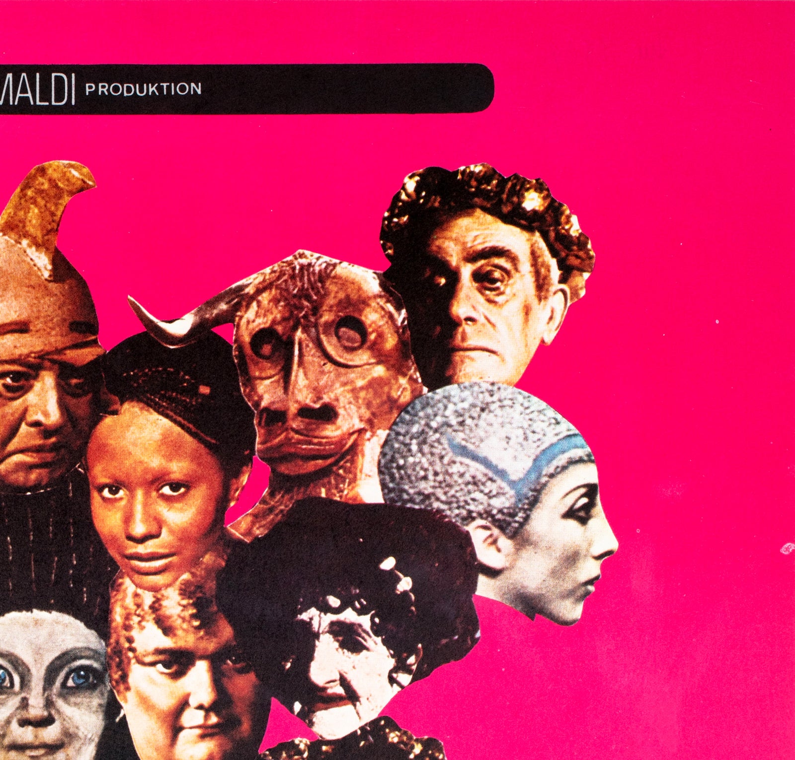 Fellini Satyricon 1969 Swedish Film Poster - detail
