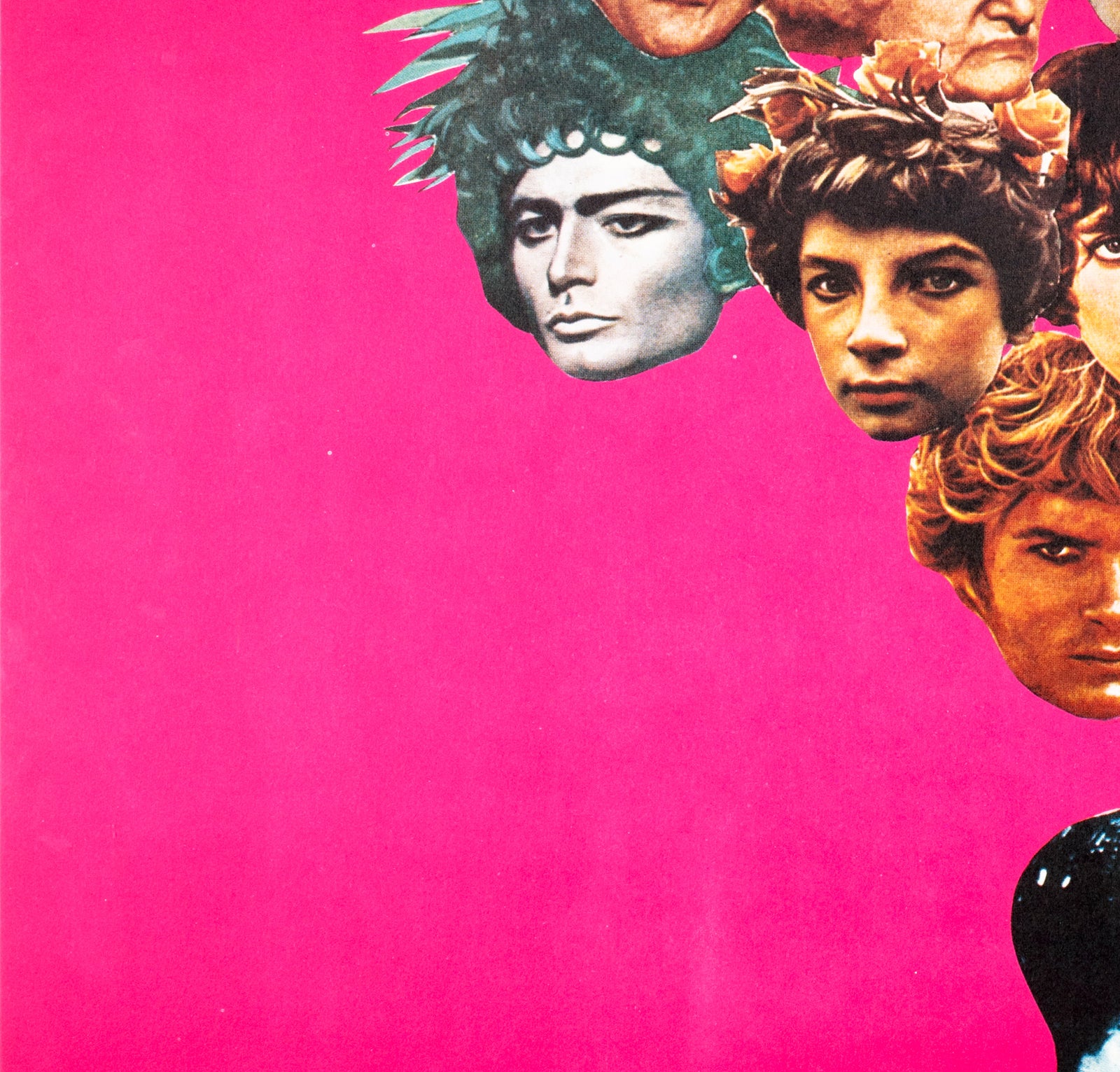 Fellini Satyricon 1969 Swedish Film Poster - detail