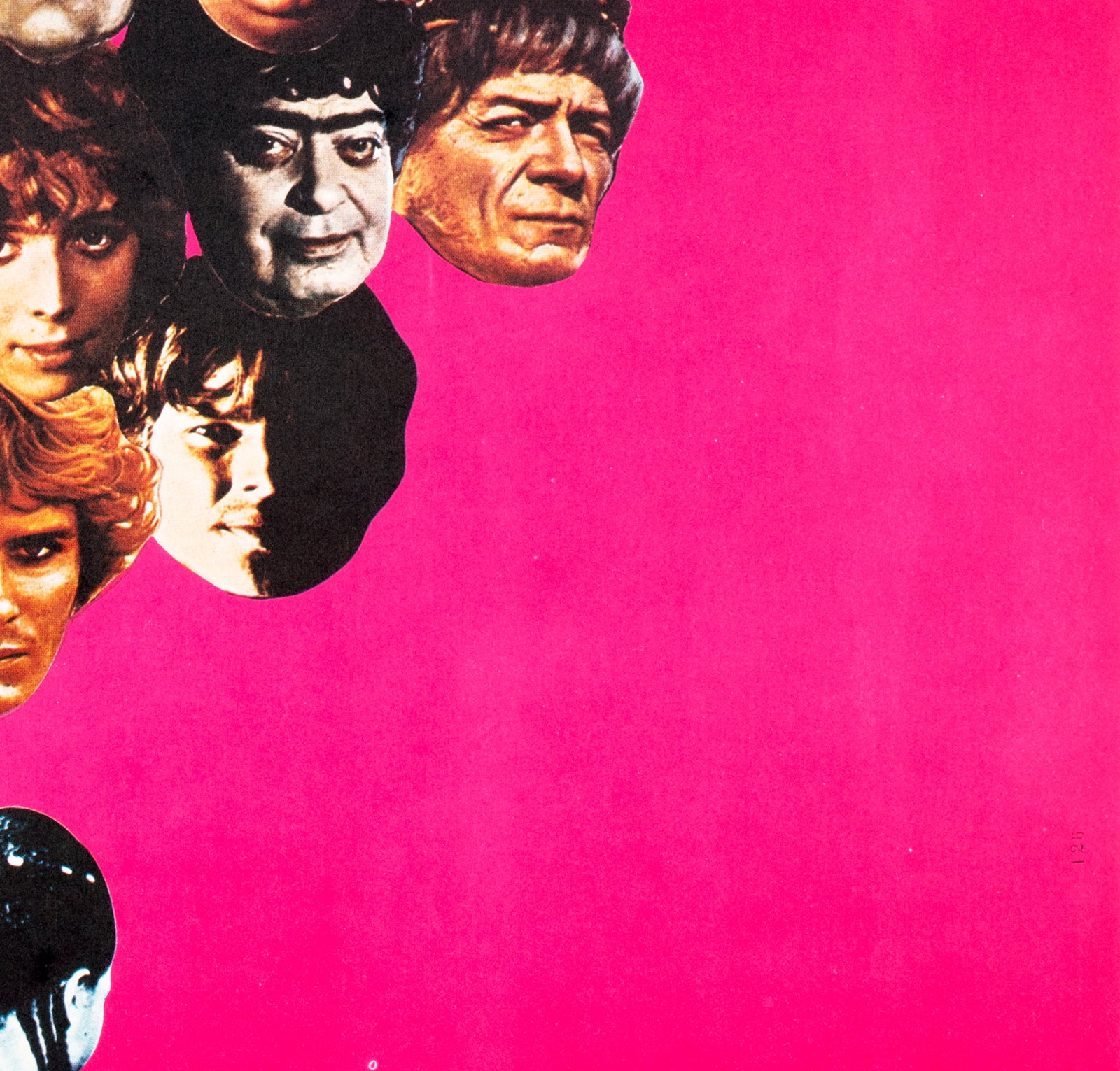 Fellini Satyricon 1969 Swedish Film Poster - detail