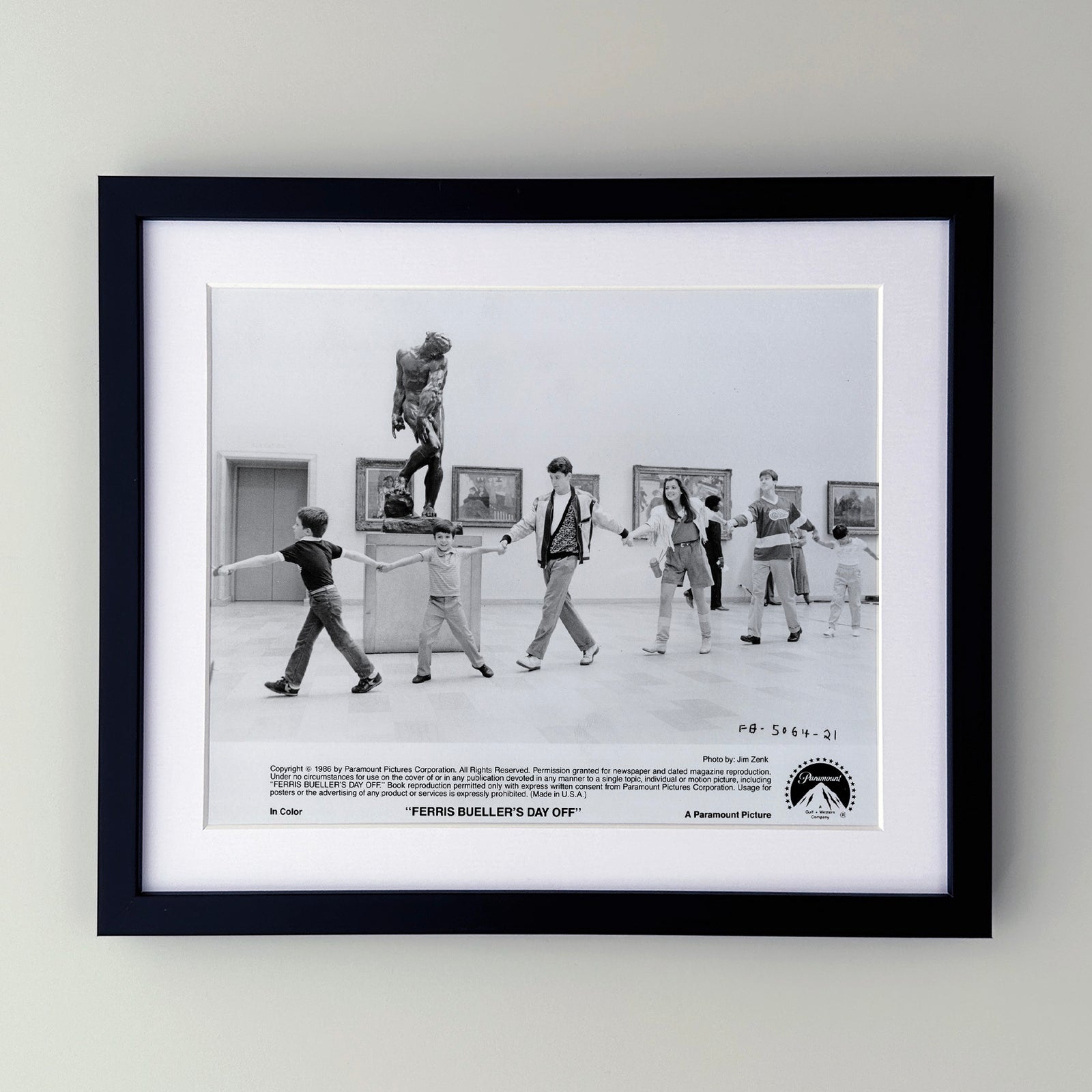 Ferris Buellers Day Off 1986 Film Movie Press Publicity Still Framed