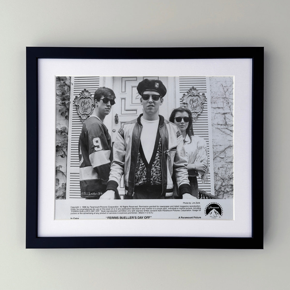 Ferris Buellers Day Off 1986 Film Movie Press Publicity Still Framed