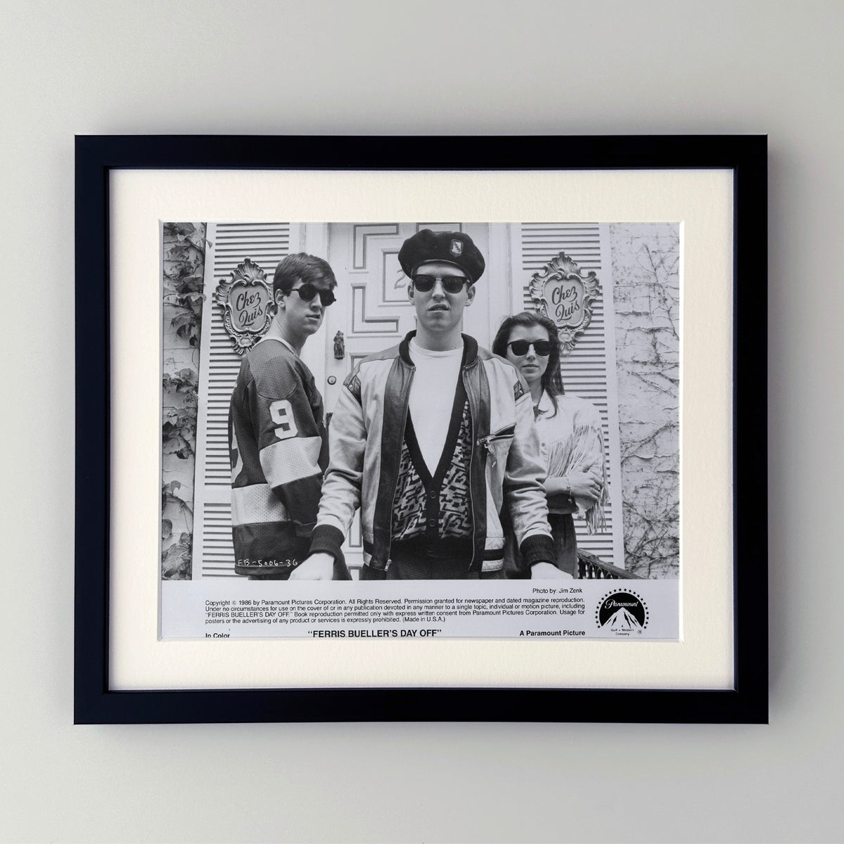 Ferris Buellers Day Off 1986 Film Movie Press Publicity Still Framed