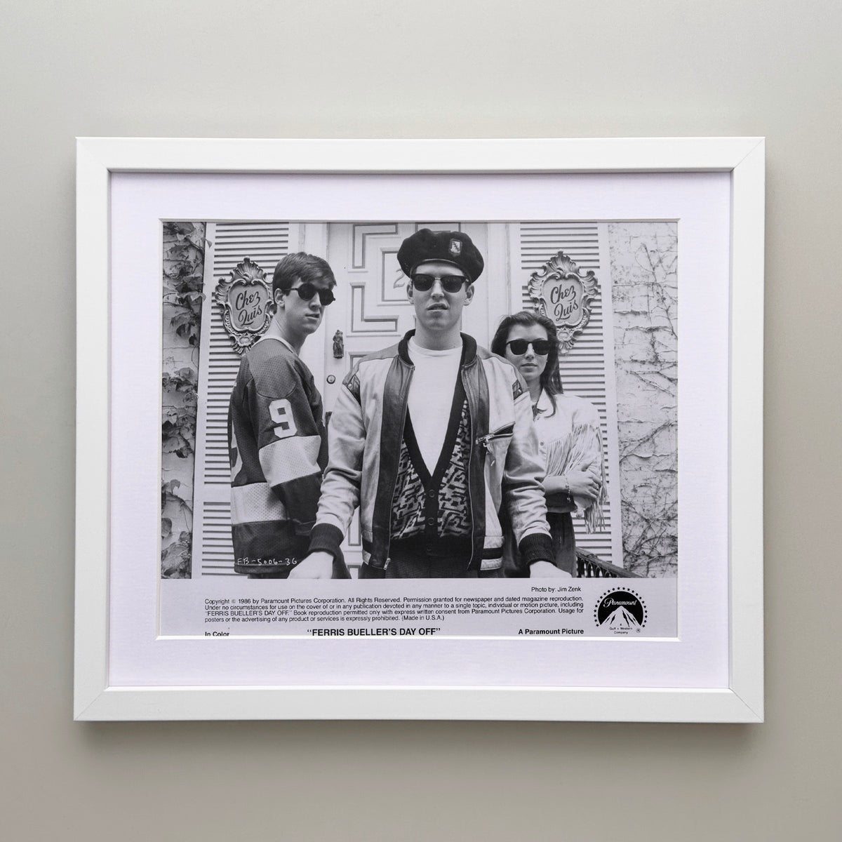 Ferris Buellers Day Off 1986 Film Movie Press Publicity Still Framed