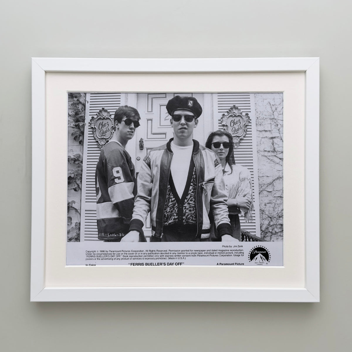 Ferris Buellers Day Off 1986 Film Movie Press Publicity Still Framed