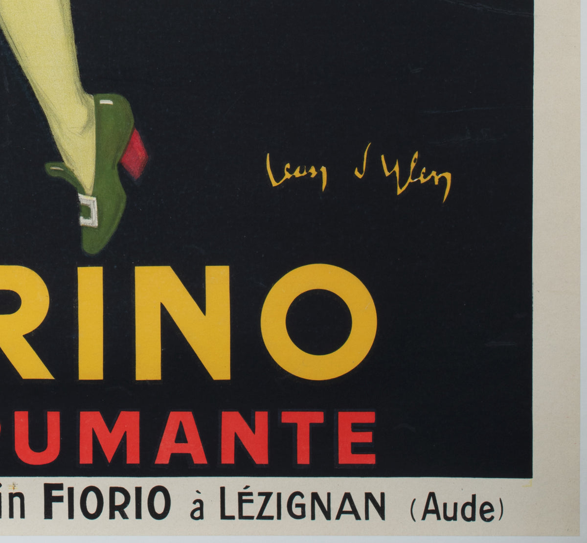 Fiorino 1922 Asti Spumante French Beverage Advertising Poster, Jean Dylen - detail