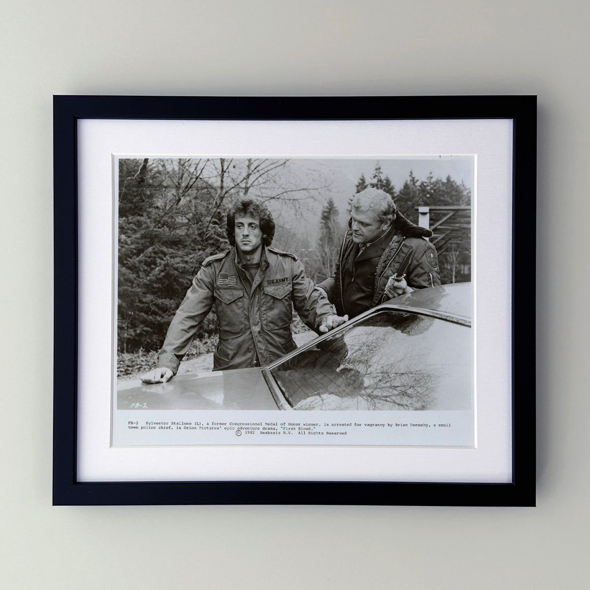 First Blood (1982) Film Movie Press Publicity Still Framed