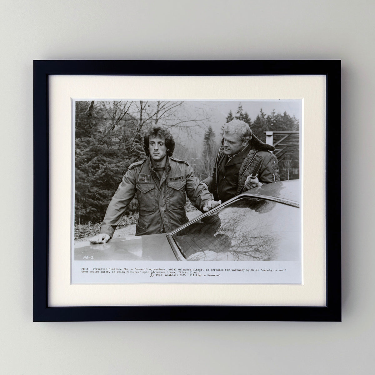 First Blood (1982) Film Movie Press Publicity Still Framed