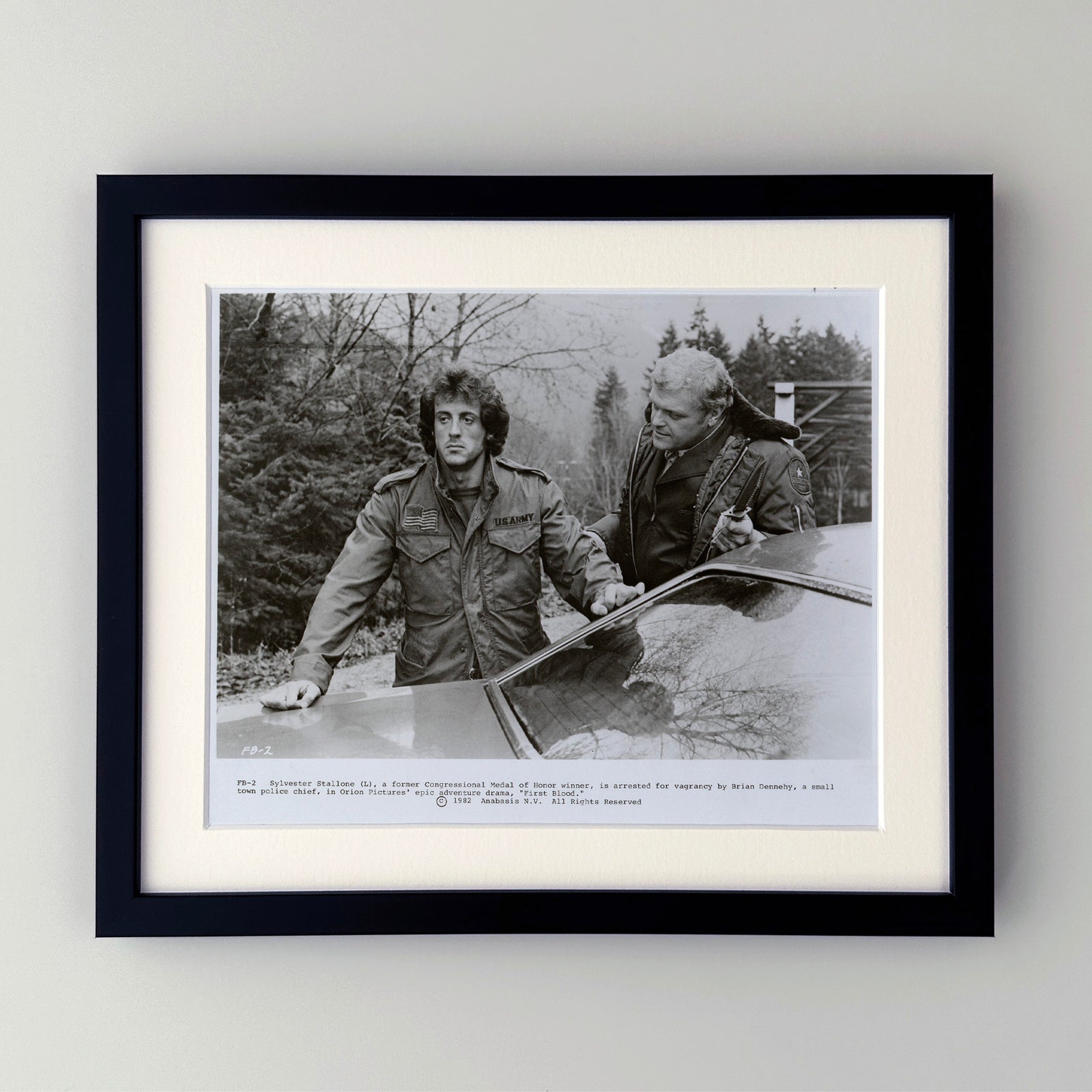 First Blood (1982) Film Movie Press Publicity Still Framed