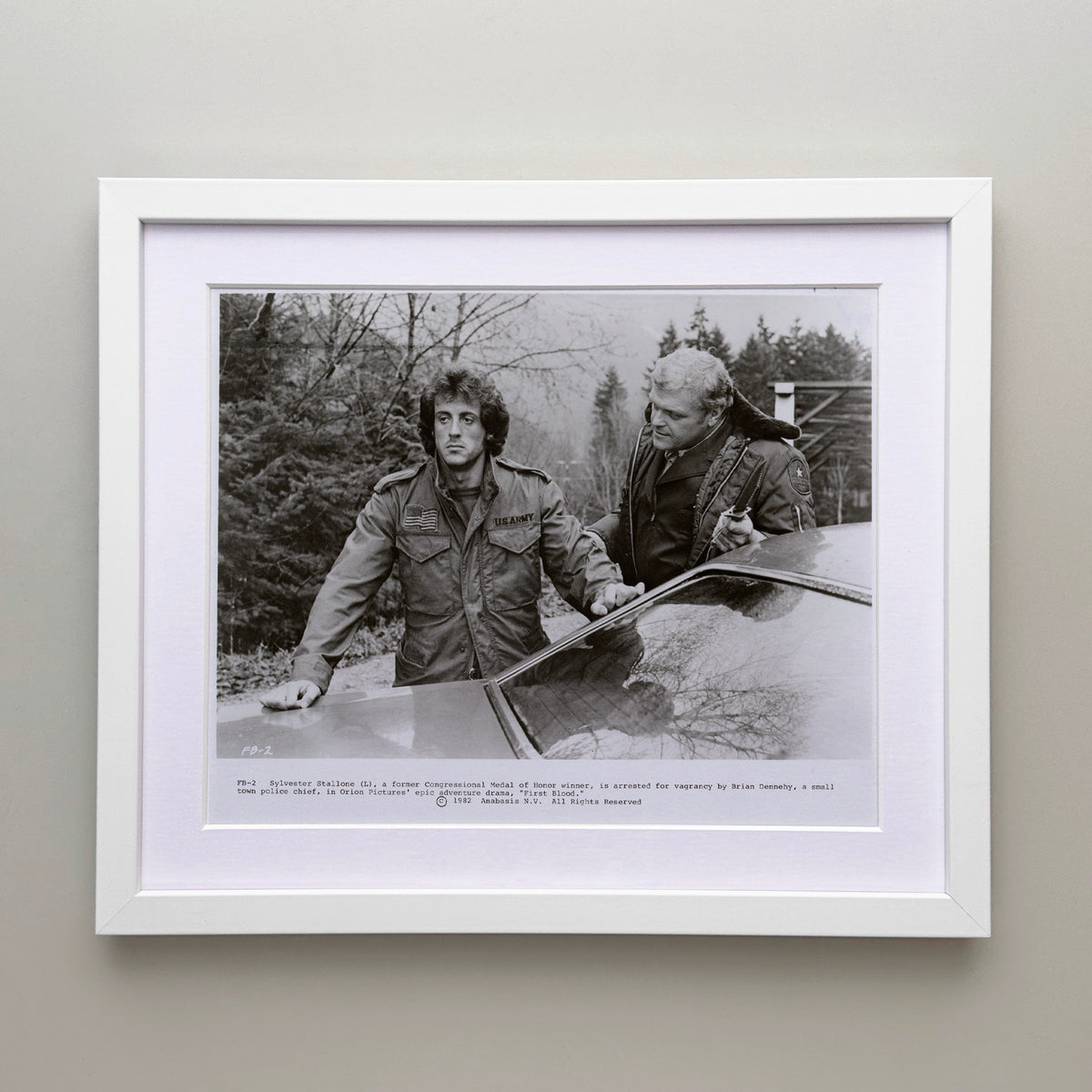 First Blood (1982) Film Movie Press Publicity Still Framed
