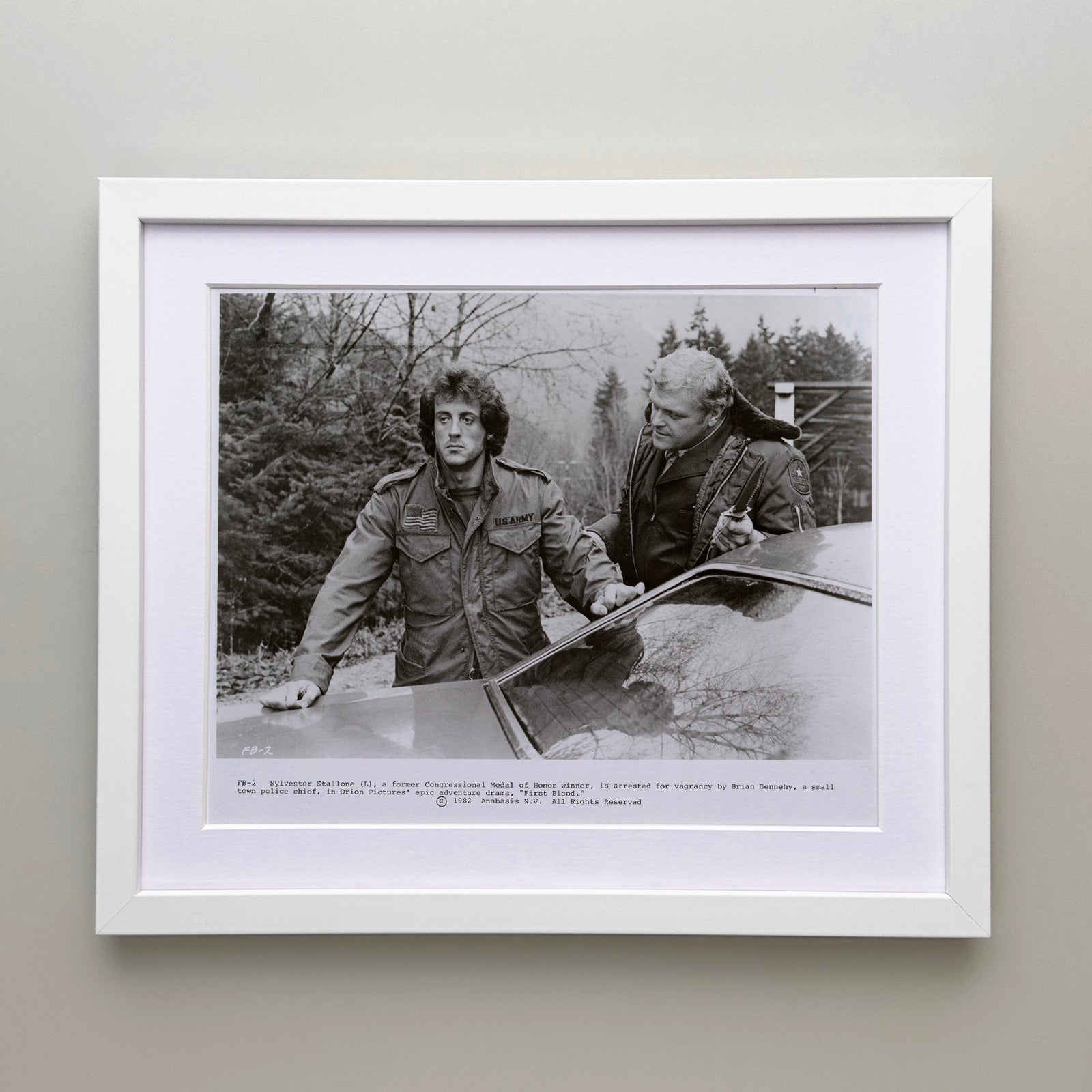 First Blood (1982) Film Movie Press Publicity Still Framed