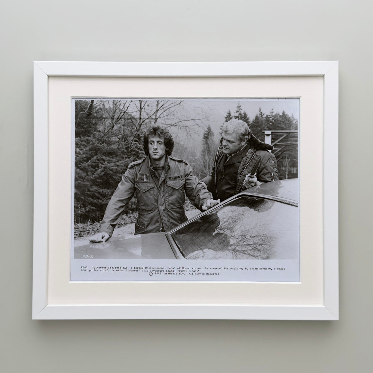 First Blood (1982) Film Movie Press Publicity Still Framed