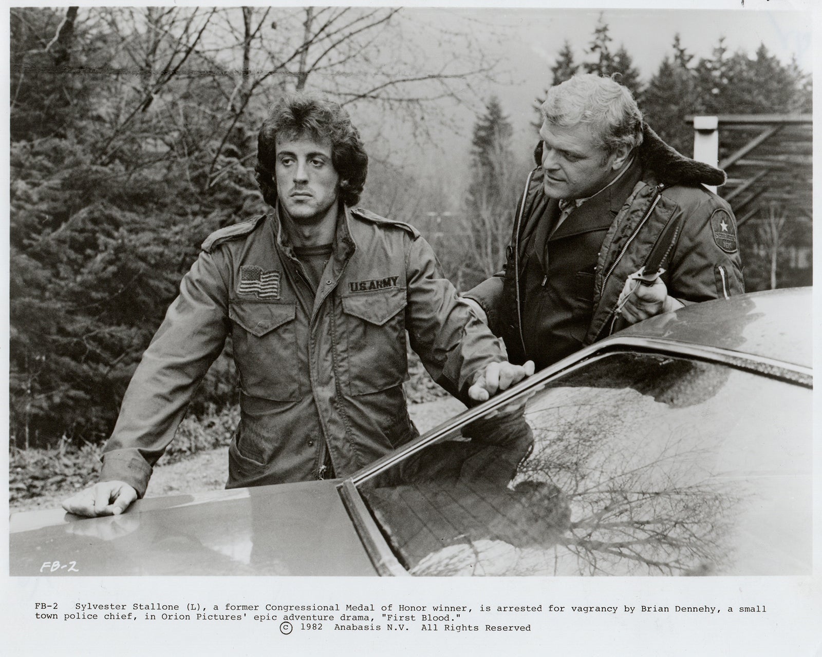 First Blood (1982) Film Movie Press Publicity Still Framed