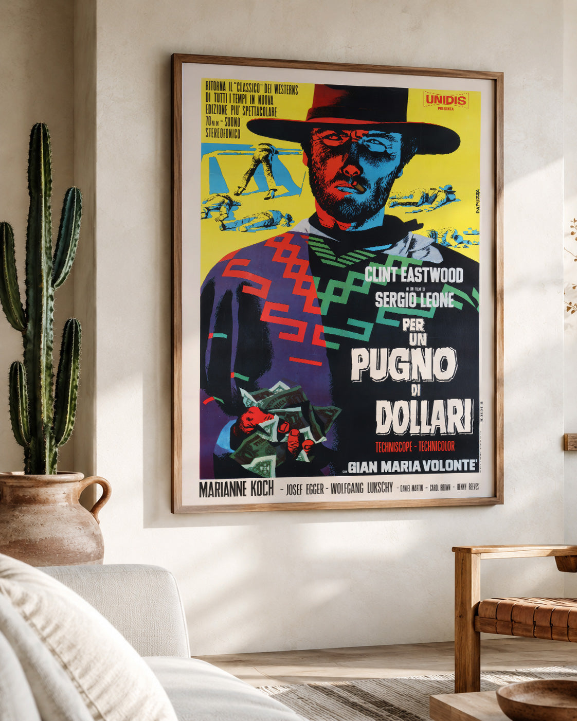 Fistful of Dollars R1968 Italian 2 Foglio Film Poster Michelangelo Papuzza